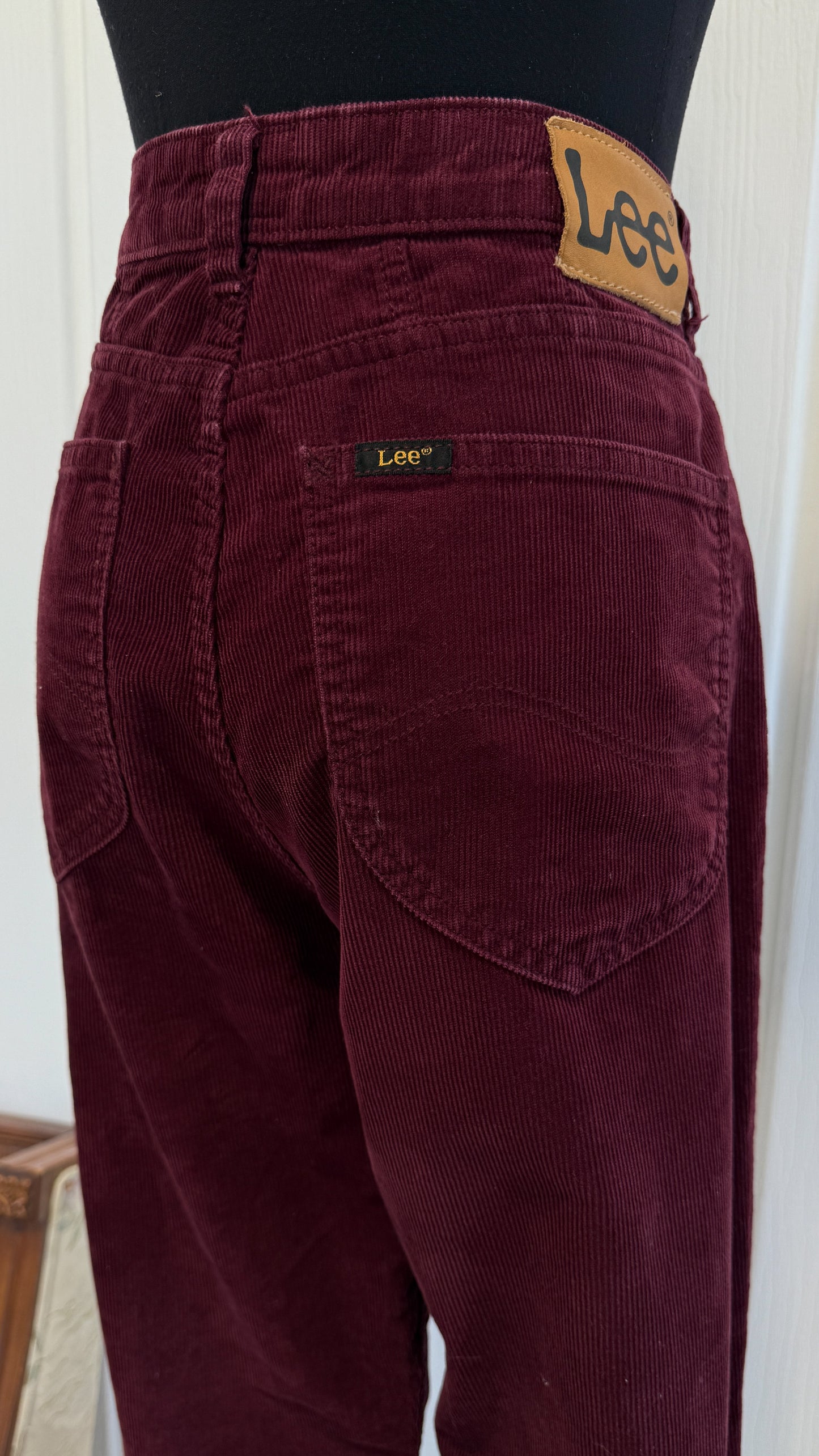 Pantalons en corduroy bourgogne Lee- medium
