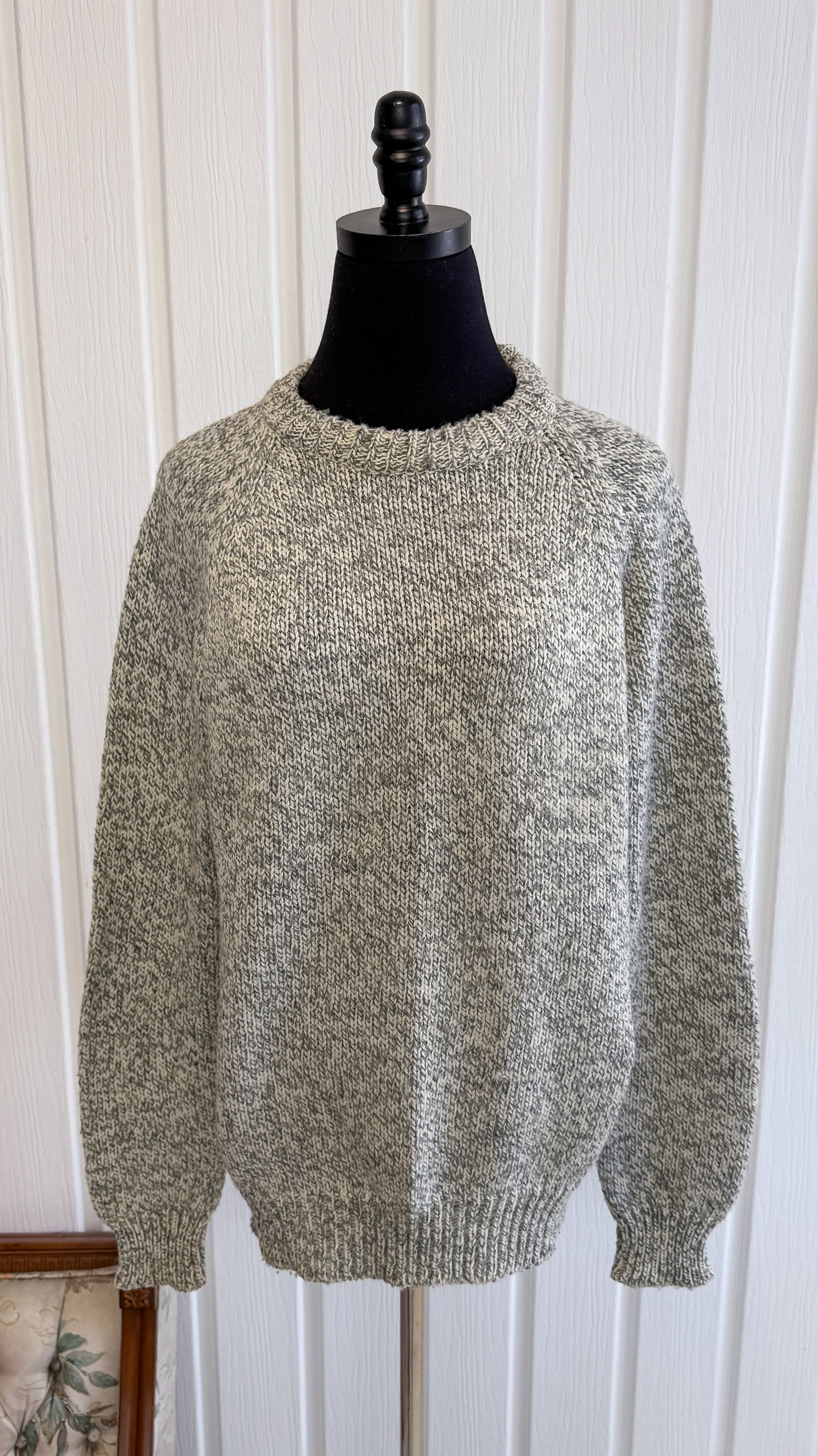 Chandail tricot gris- small