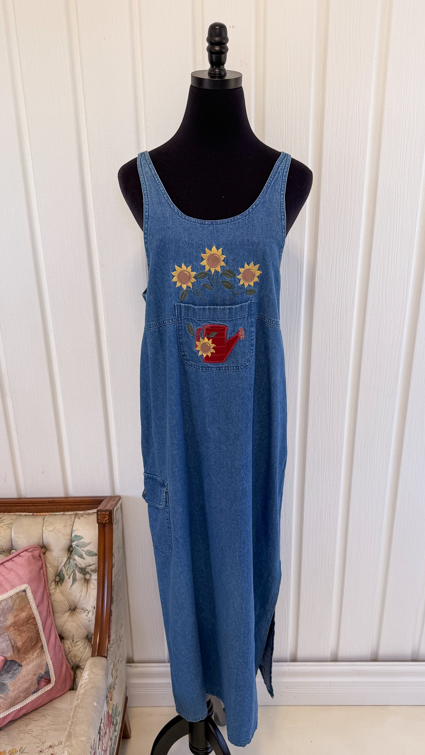 Robe en jeans tournesols- medium