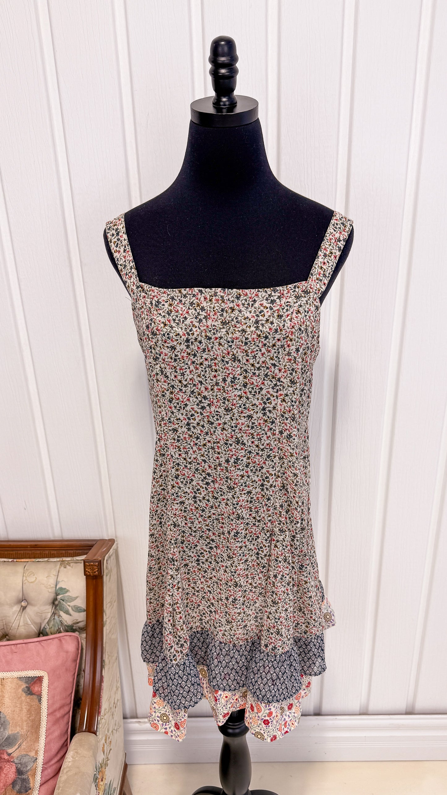 Robe beige fleurie- medium