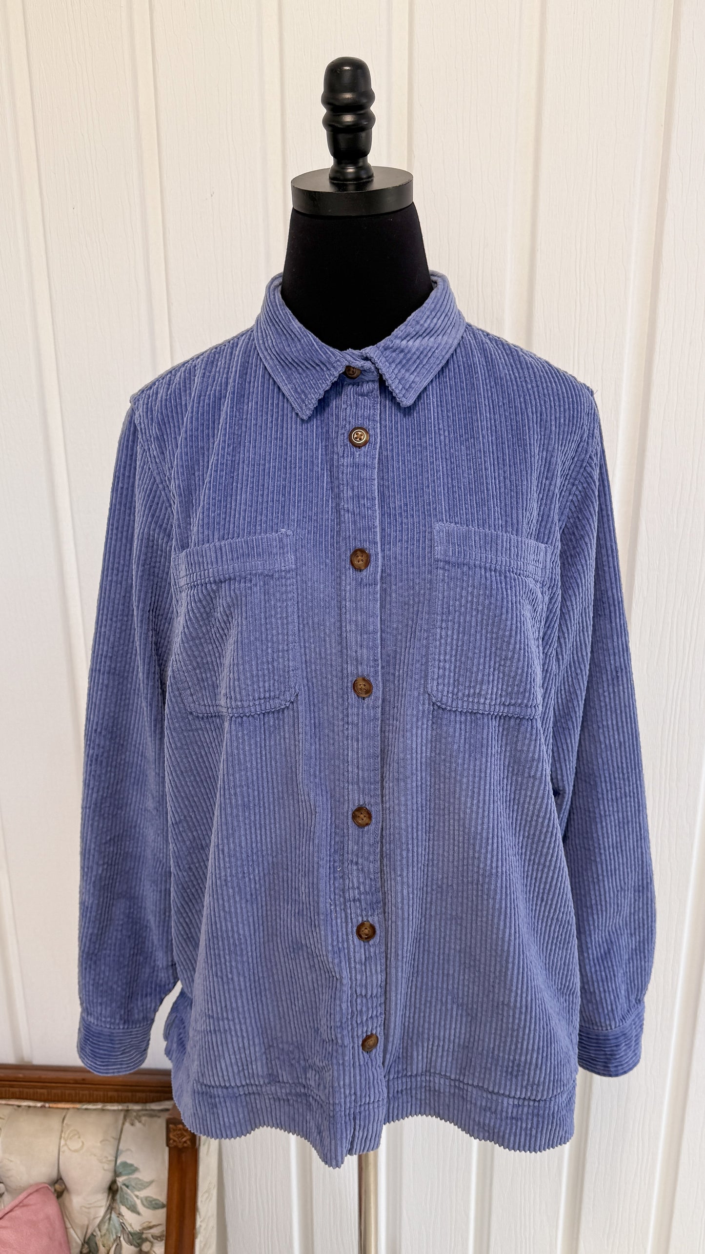 Veste en corduroy mauve - medium