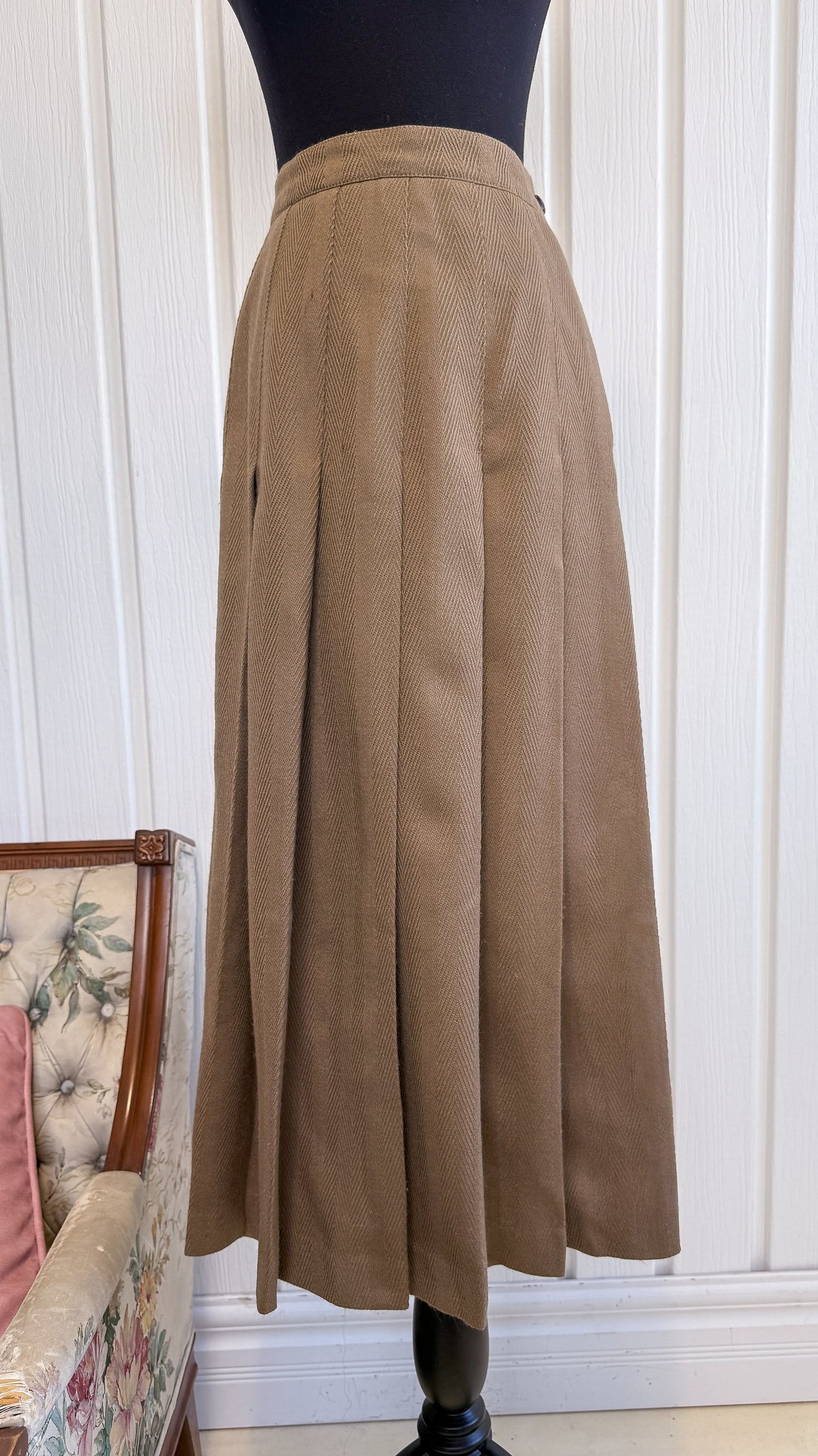 Jupe en lainage beige- medium