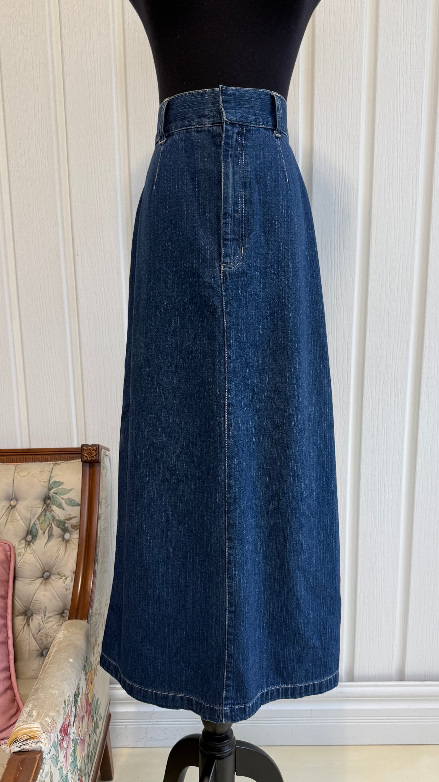 Flared denim skirt - medium