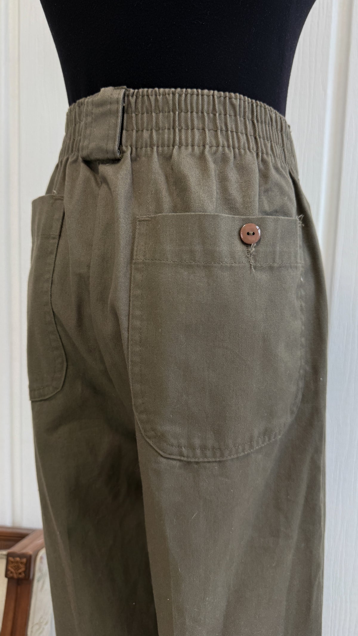 Pantalons taupe/kaki droit- medium