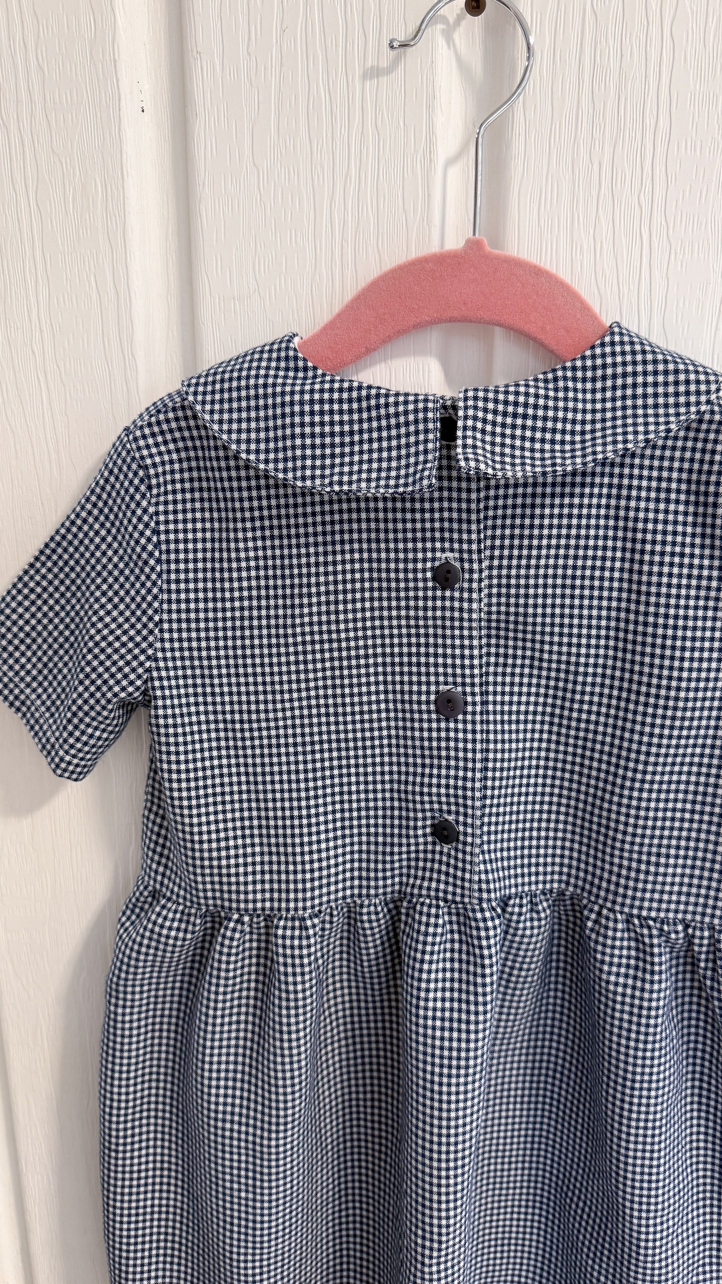 Enfants- robe carreauté noir et blanc- 2