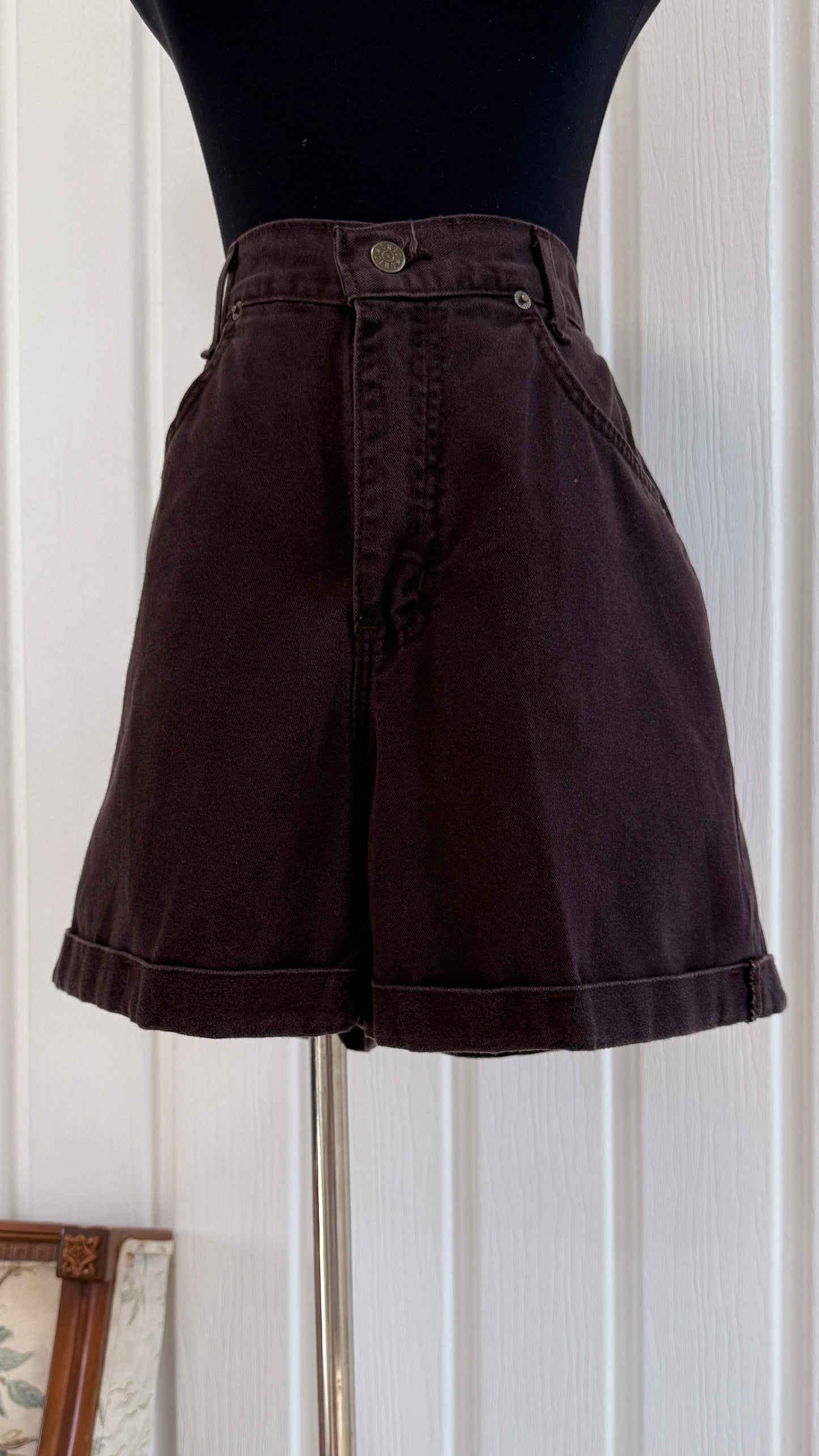 Shorts en denim brune - small