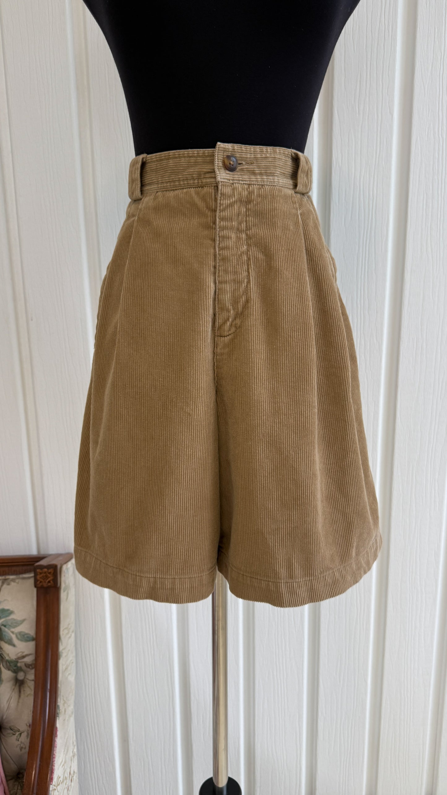 Bermuda en corduroy beige - small