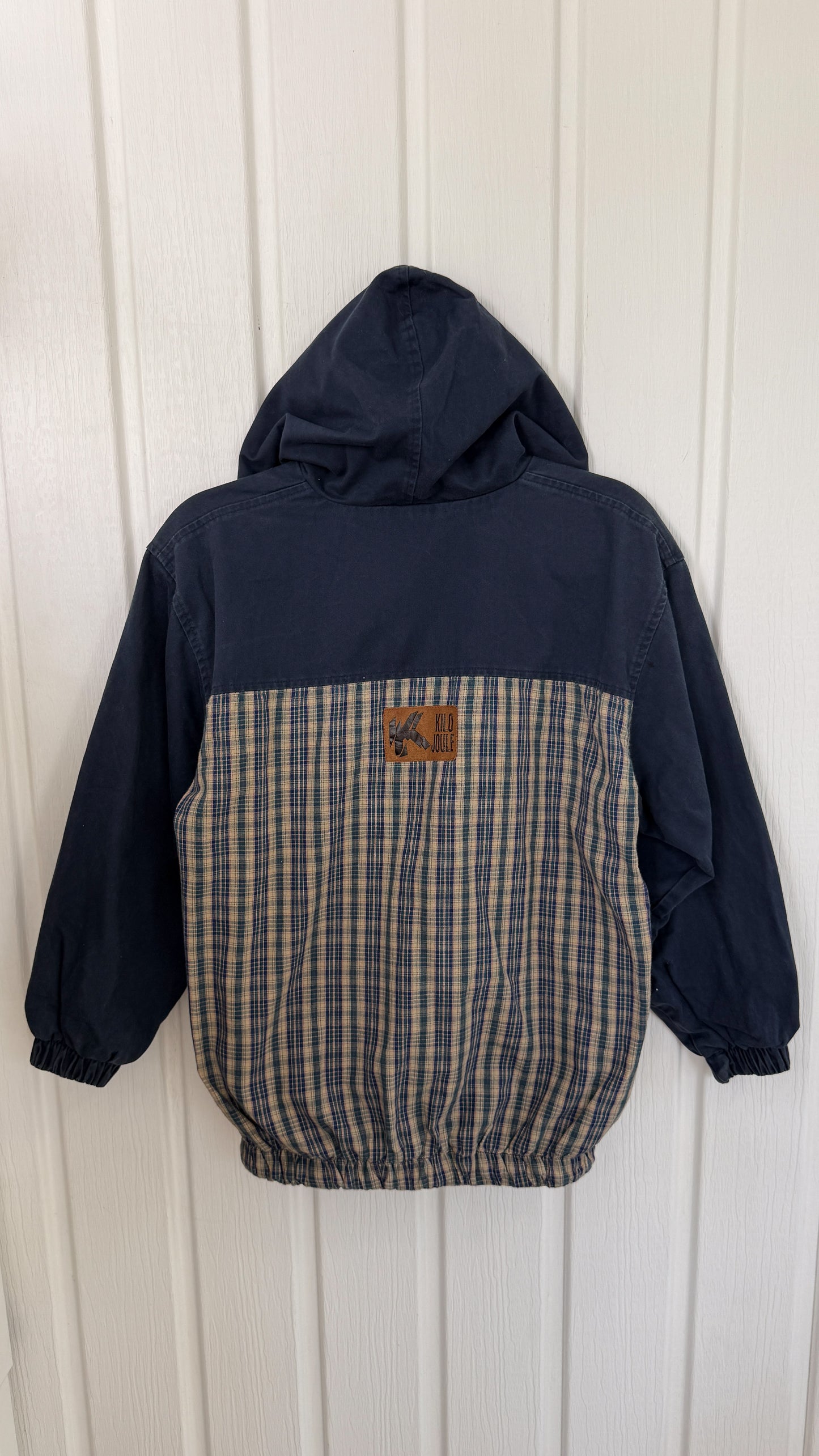 Enfants- manteau mi-saison carreauté- 12ans
