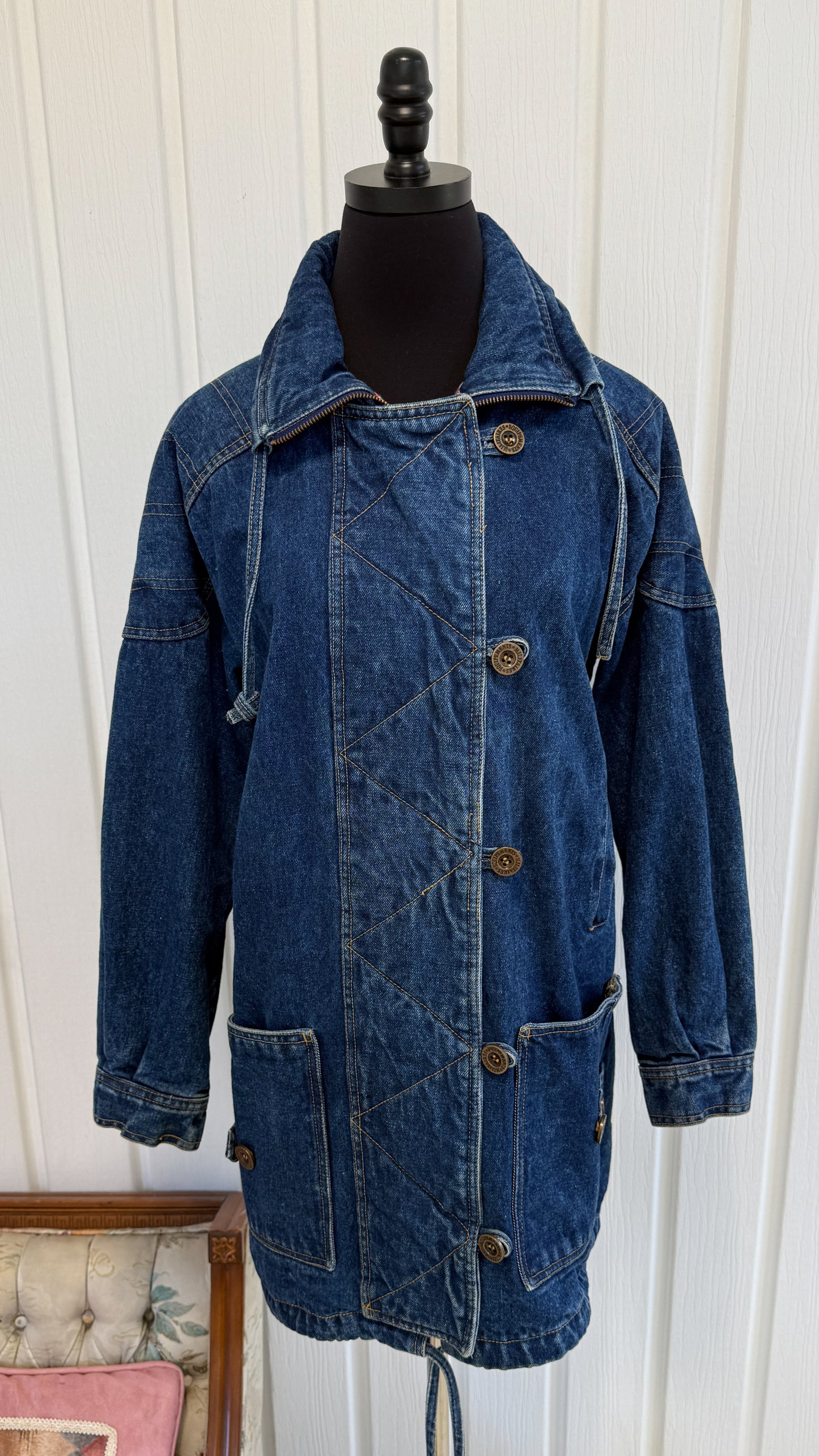 Manteau en jeans oversize- small