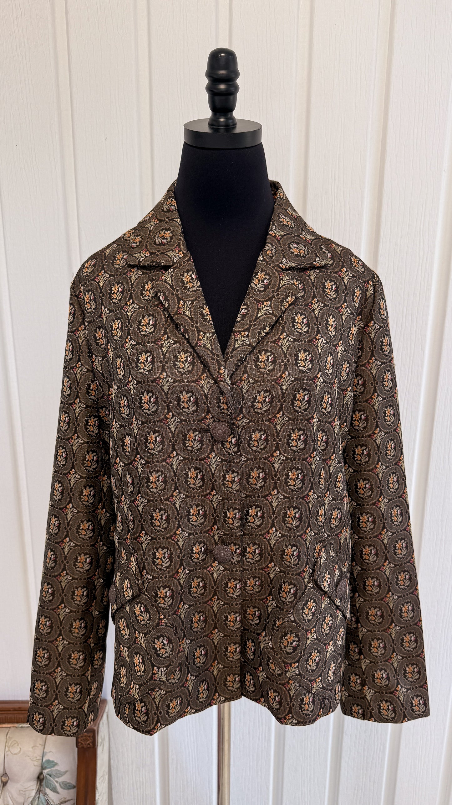 Blazer brun fleuris- x-large