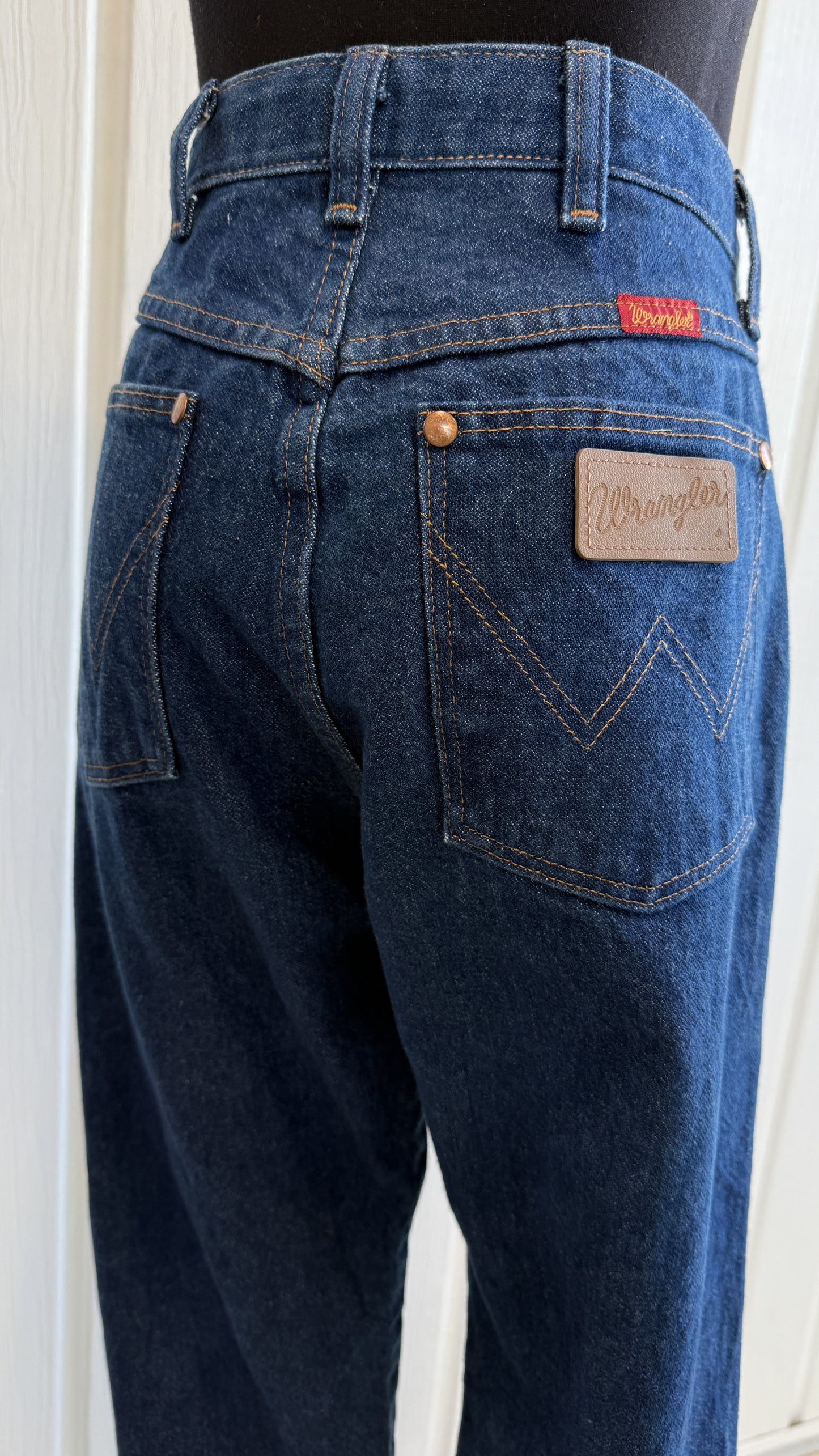 Jeans bleu foncé droit Wrangler- small