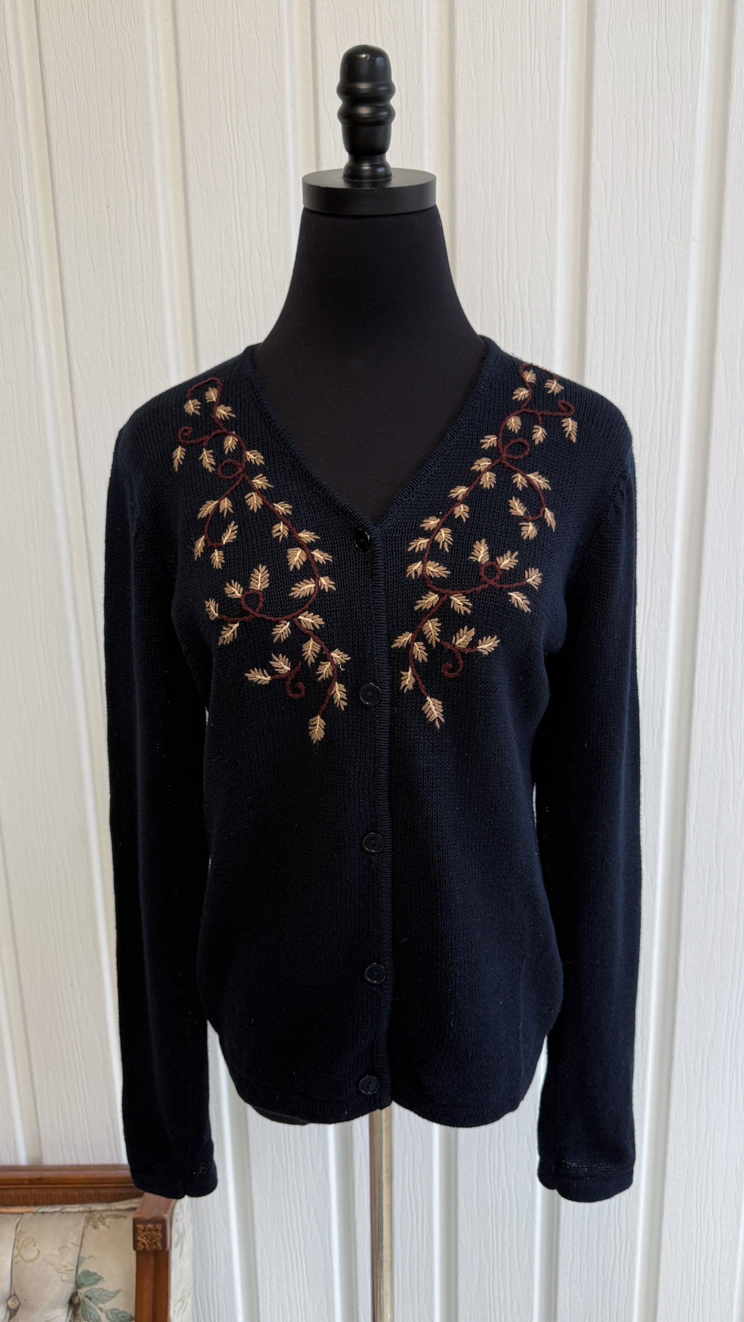 Cardigan en tricot marine- small