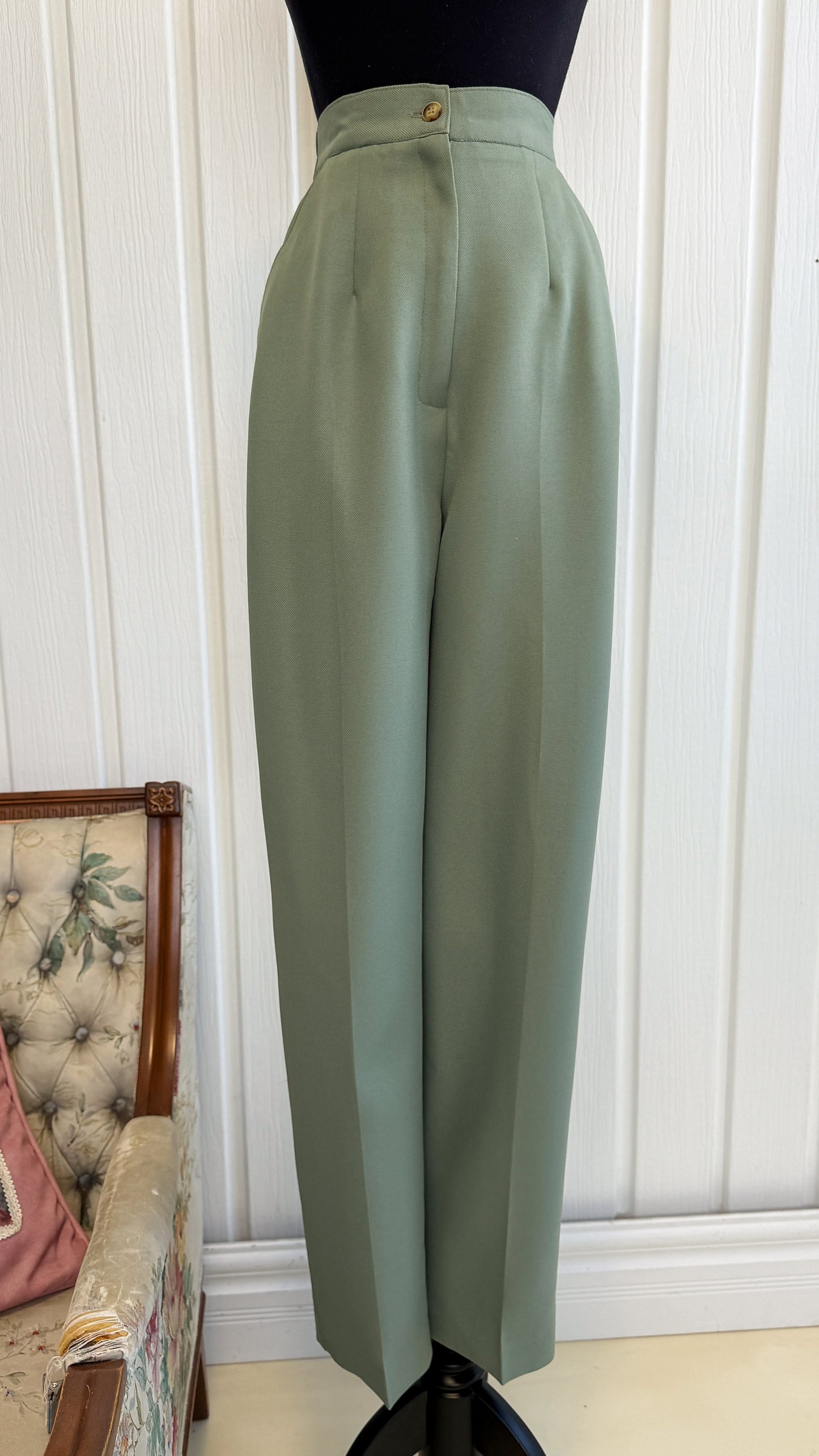 Pantalons/trouser vert menthe- small