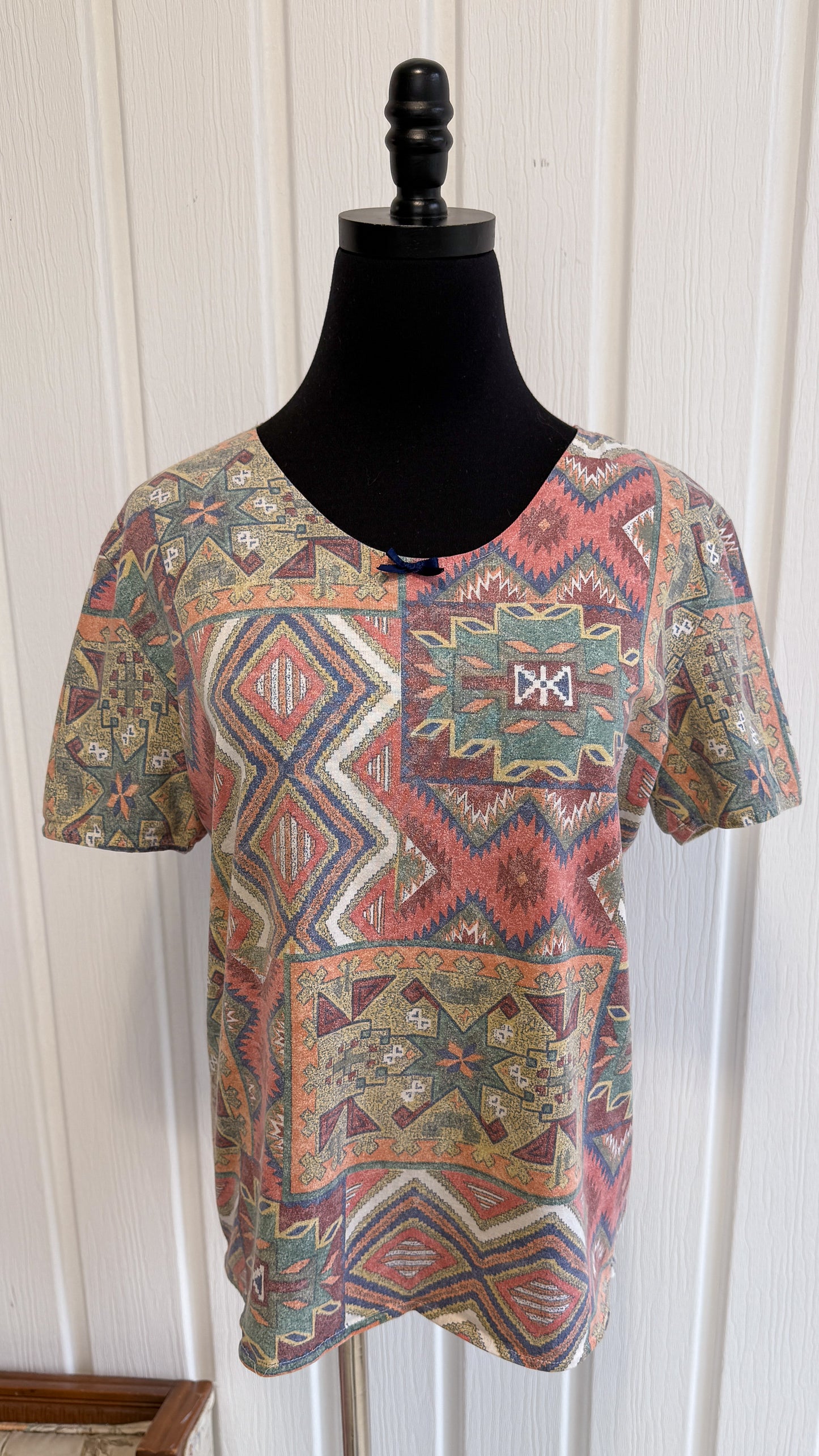 T-shirt à motifs géométriques- medium