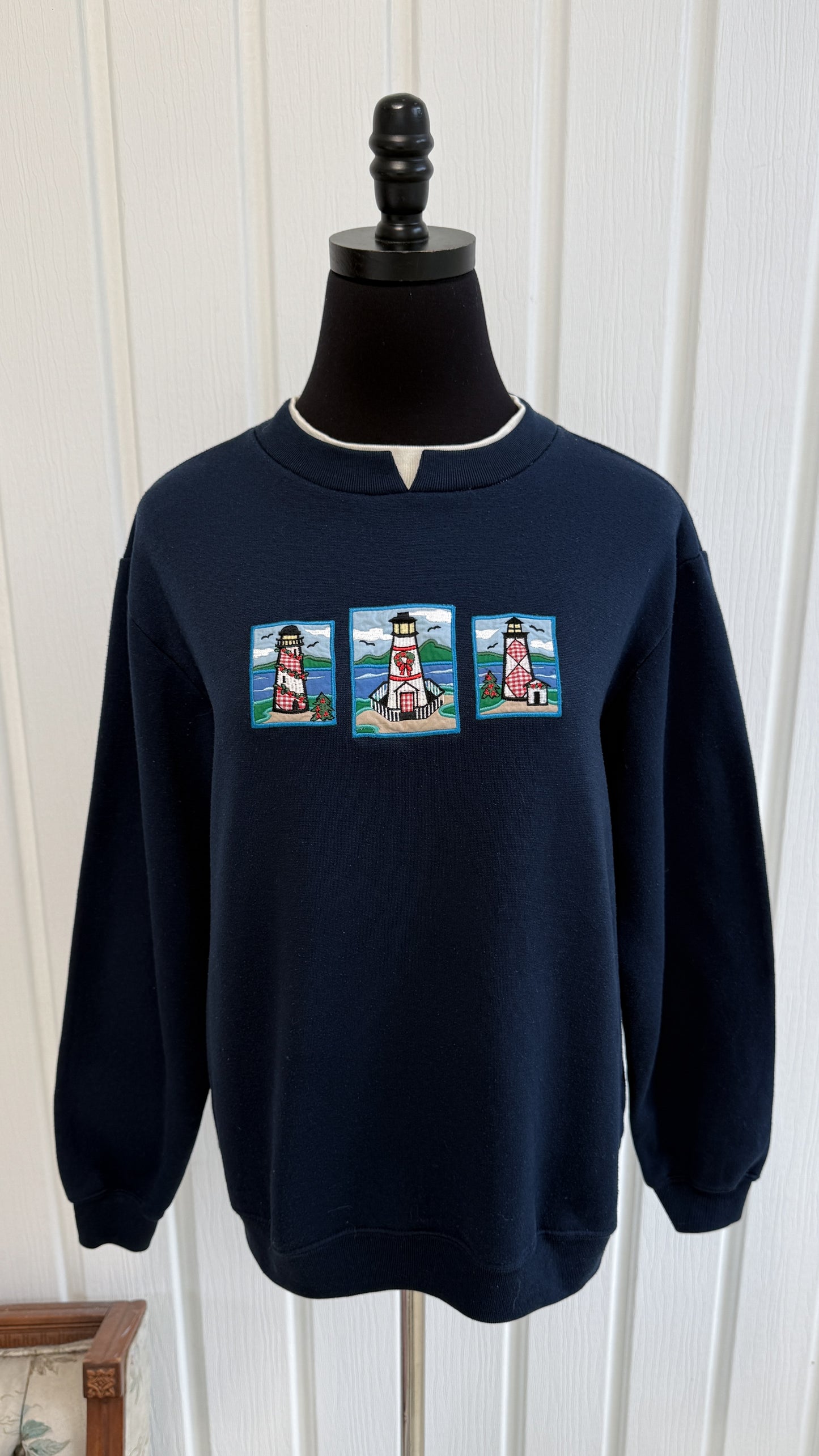 Chandail crewneck marine phares- medium