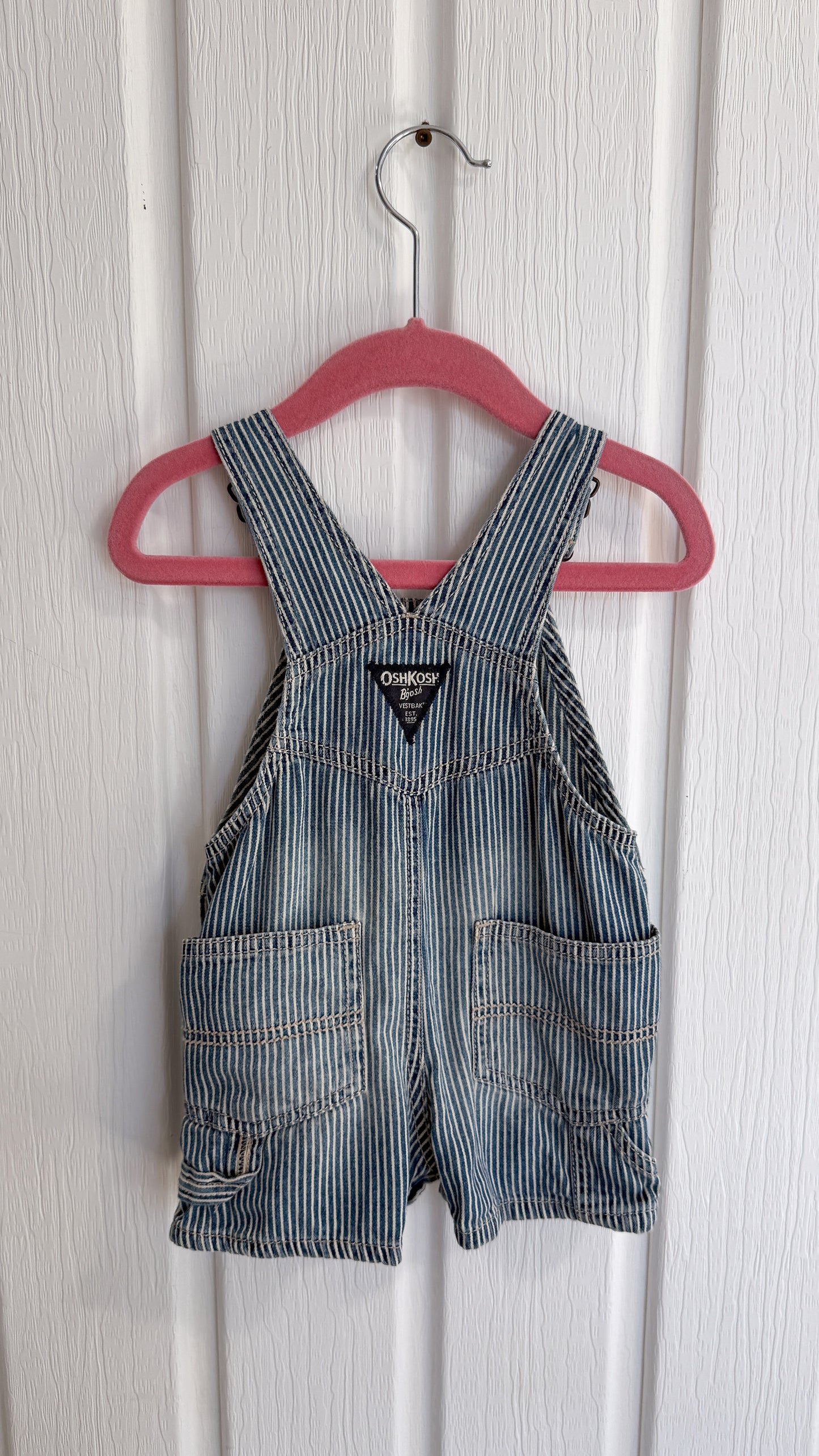 Enfants- salopette-shorts rayé Oshkosh- 9mois