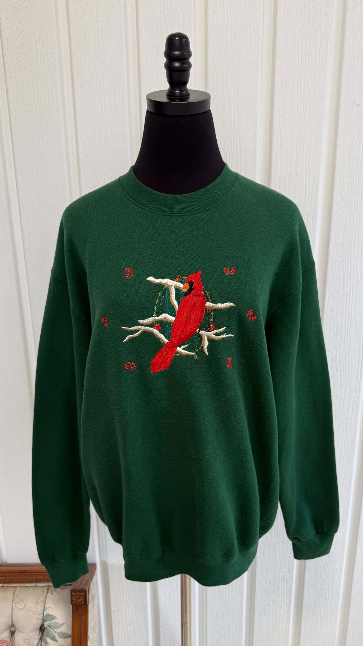 Chandail crewneck vert cardinal- medium