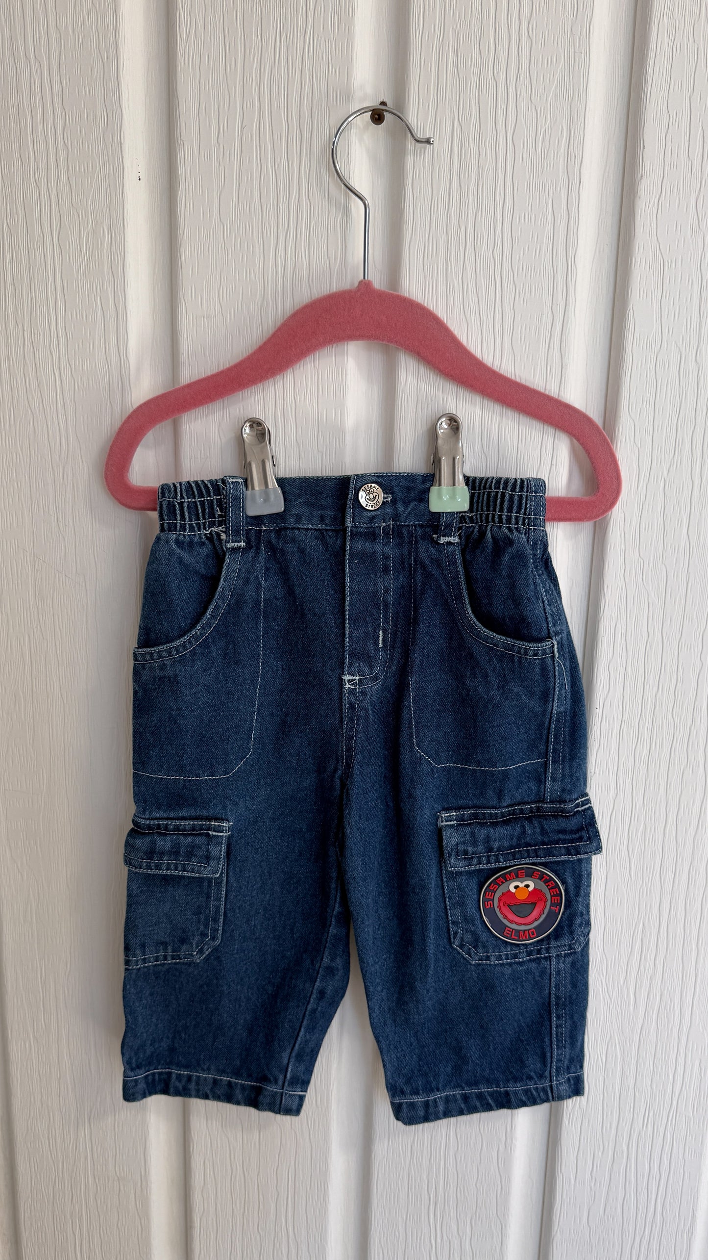 Enfants- jeans baggy Elmo- 12mois