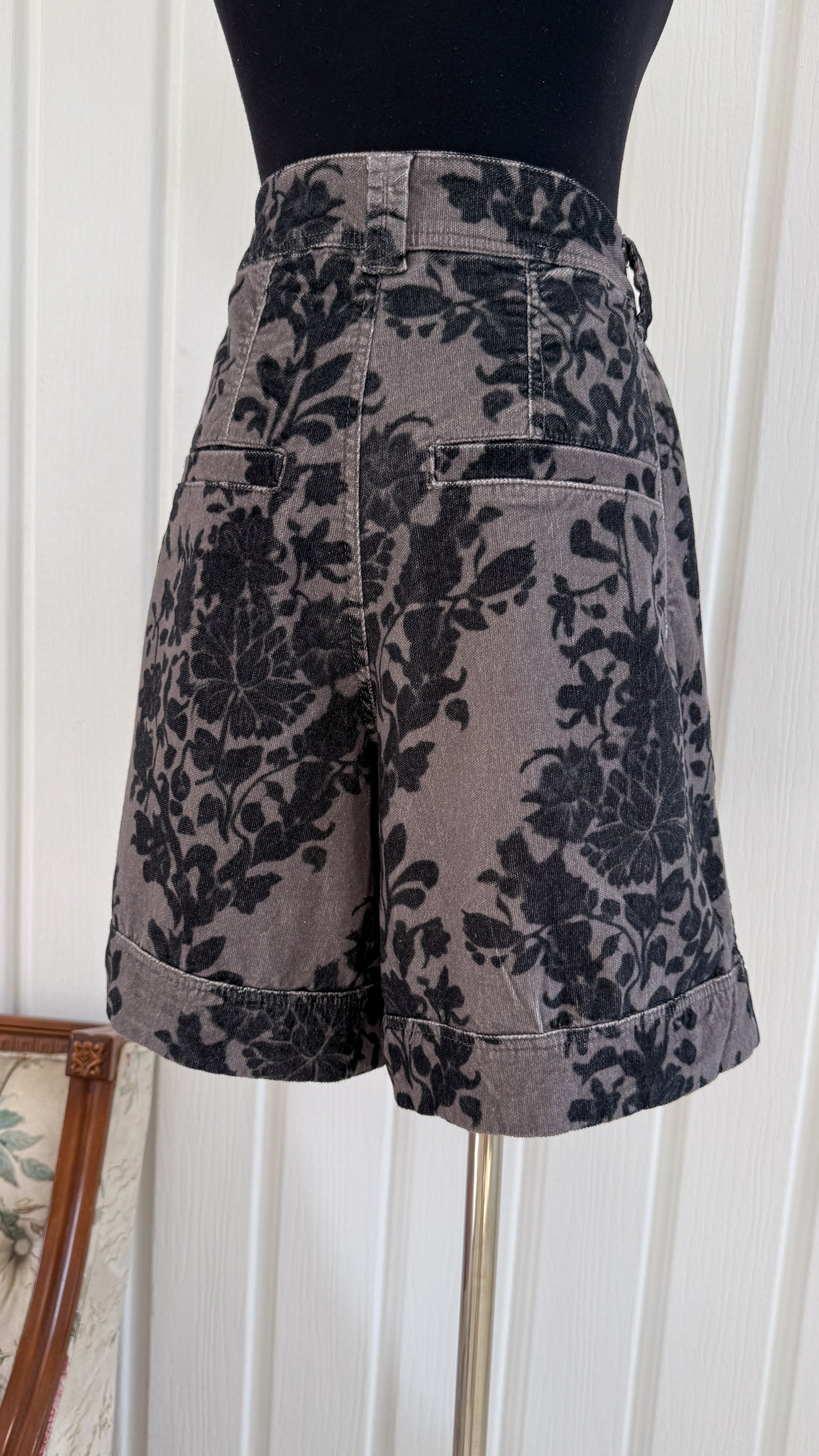 Bermuda en velours gris Free People- small
