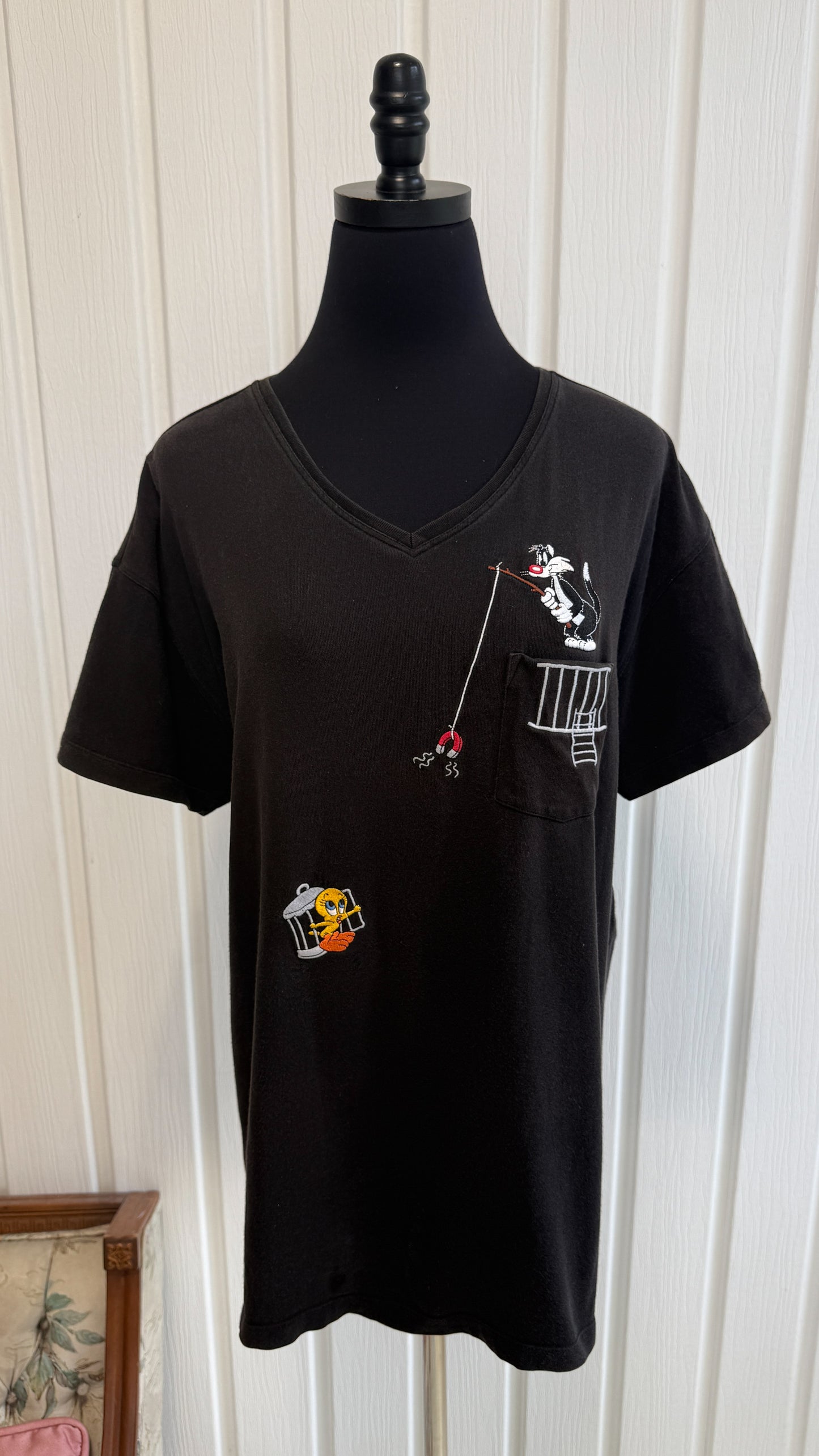 T-shirt noir Looney Tunes- large