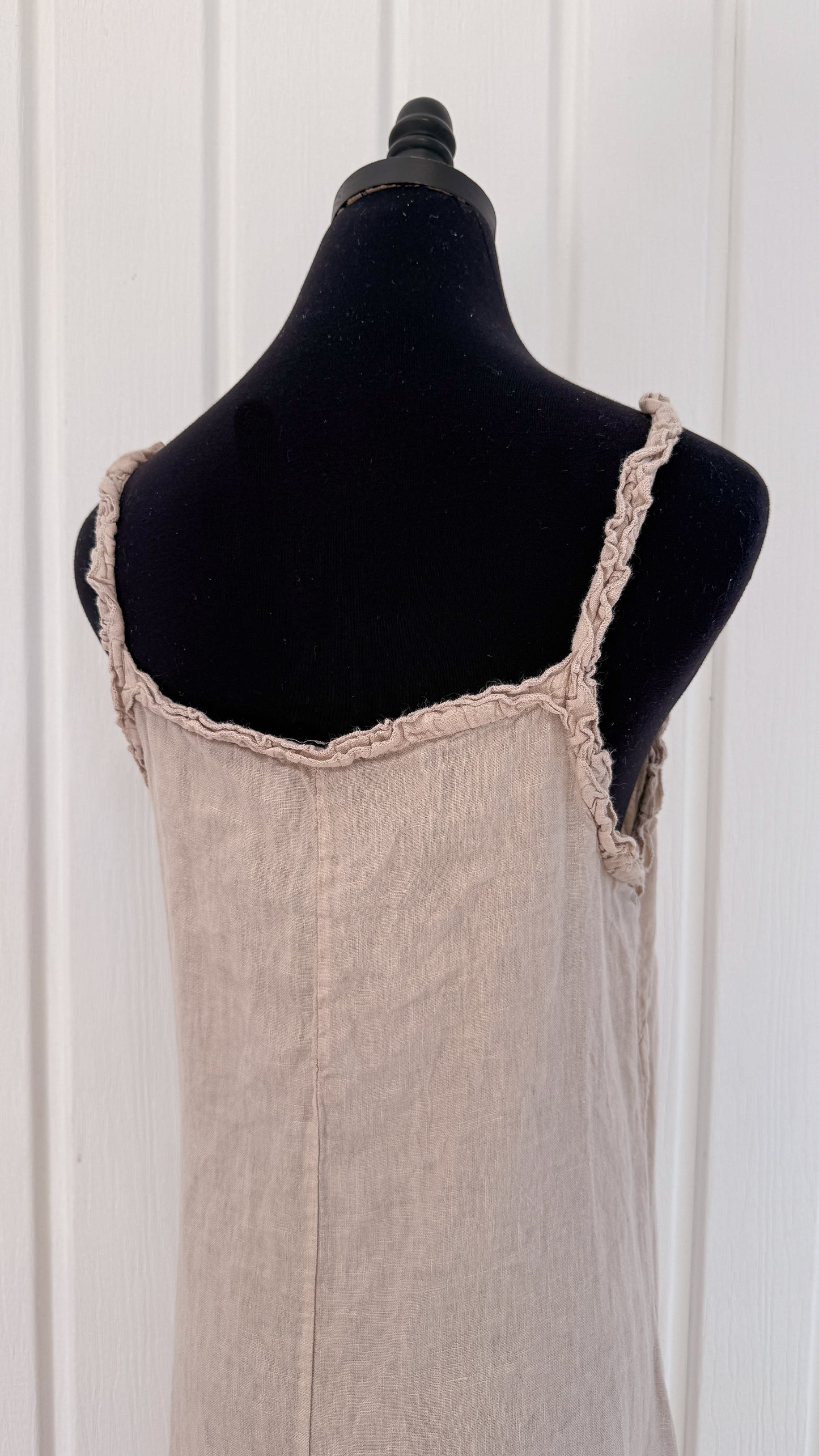 Robe en lin beige- small