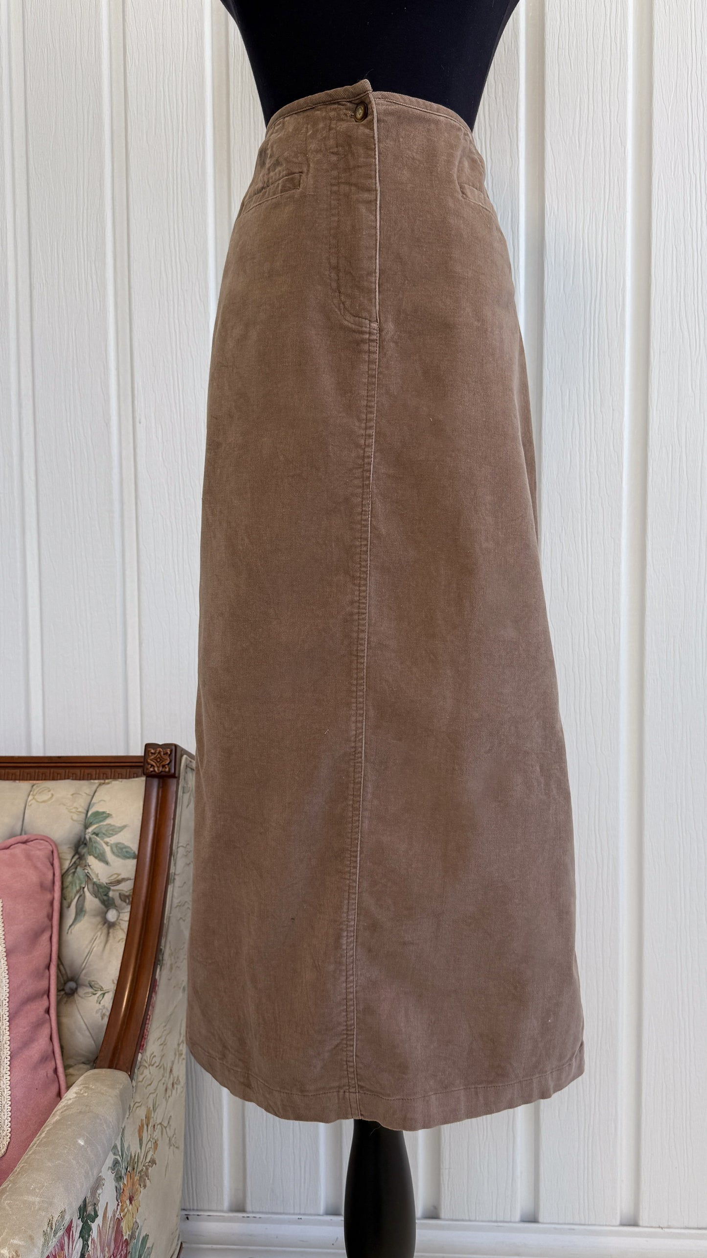 Jupe en corduroy beige- medium