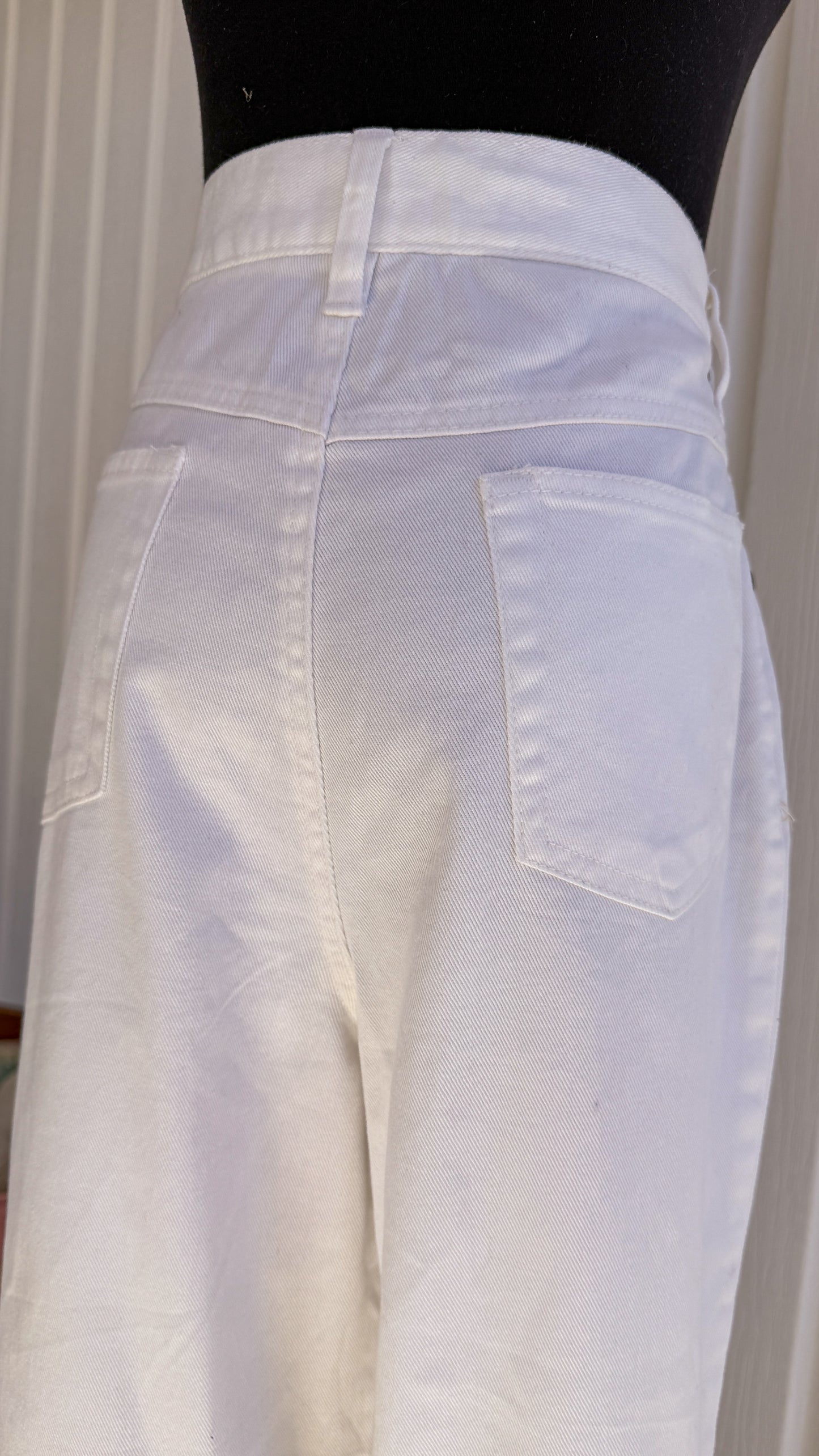 Jeans blanc baggy- medium
