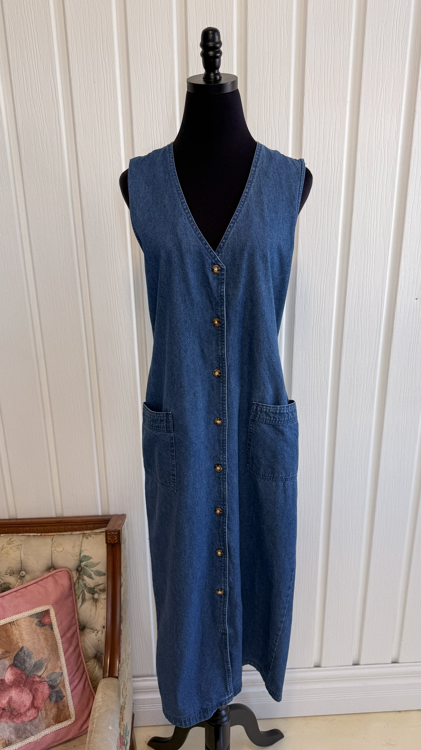 Robe chemisier en jeans- medium