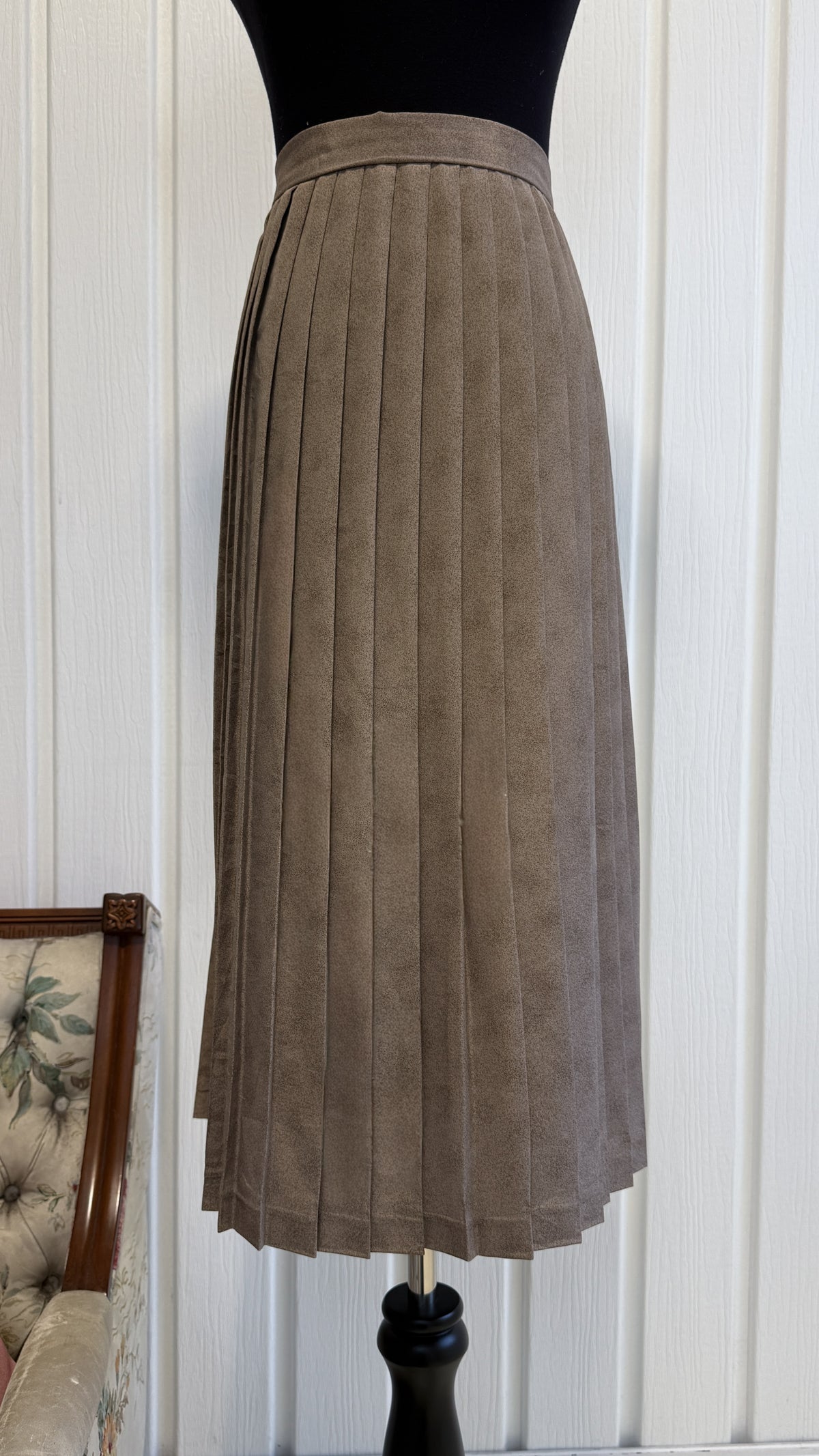 Jupe beige plissée- small