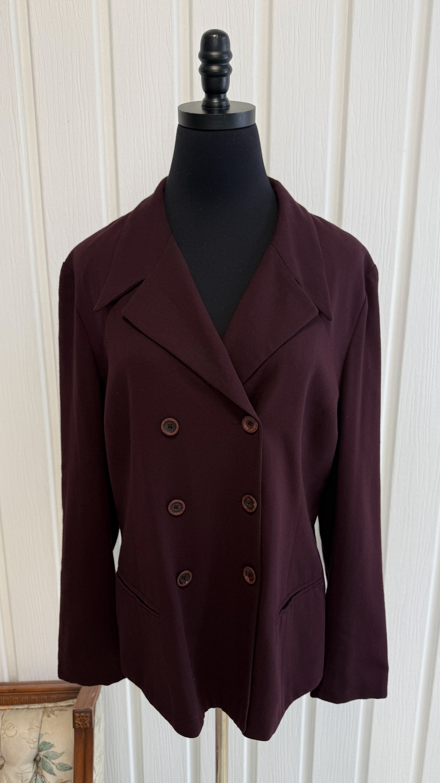 Burgundy blazer - large