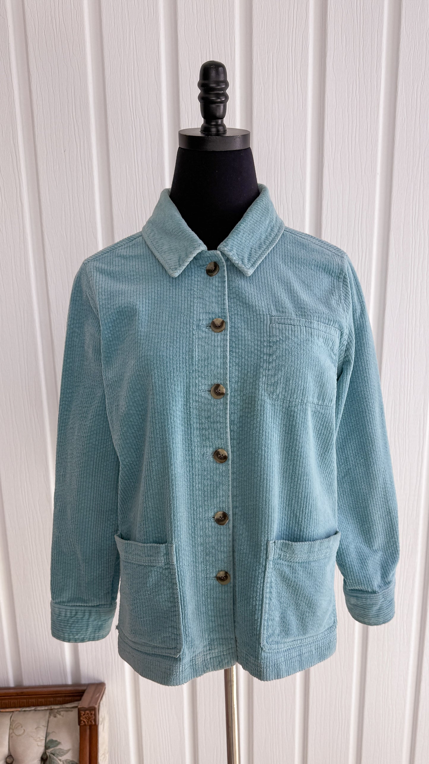 Veste corduroy bleu pâle- small