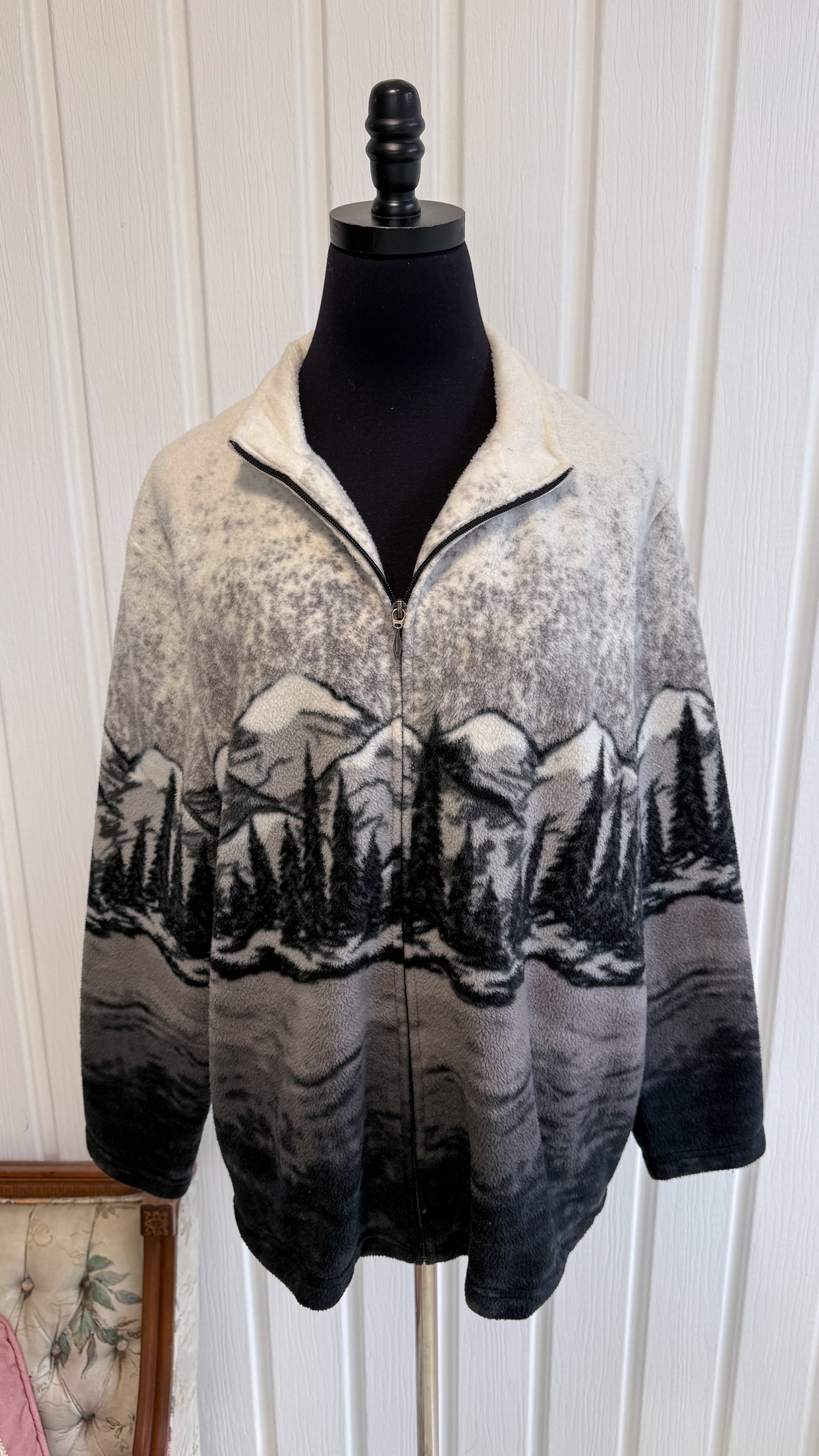 Veste en polar montagnes- large