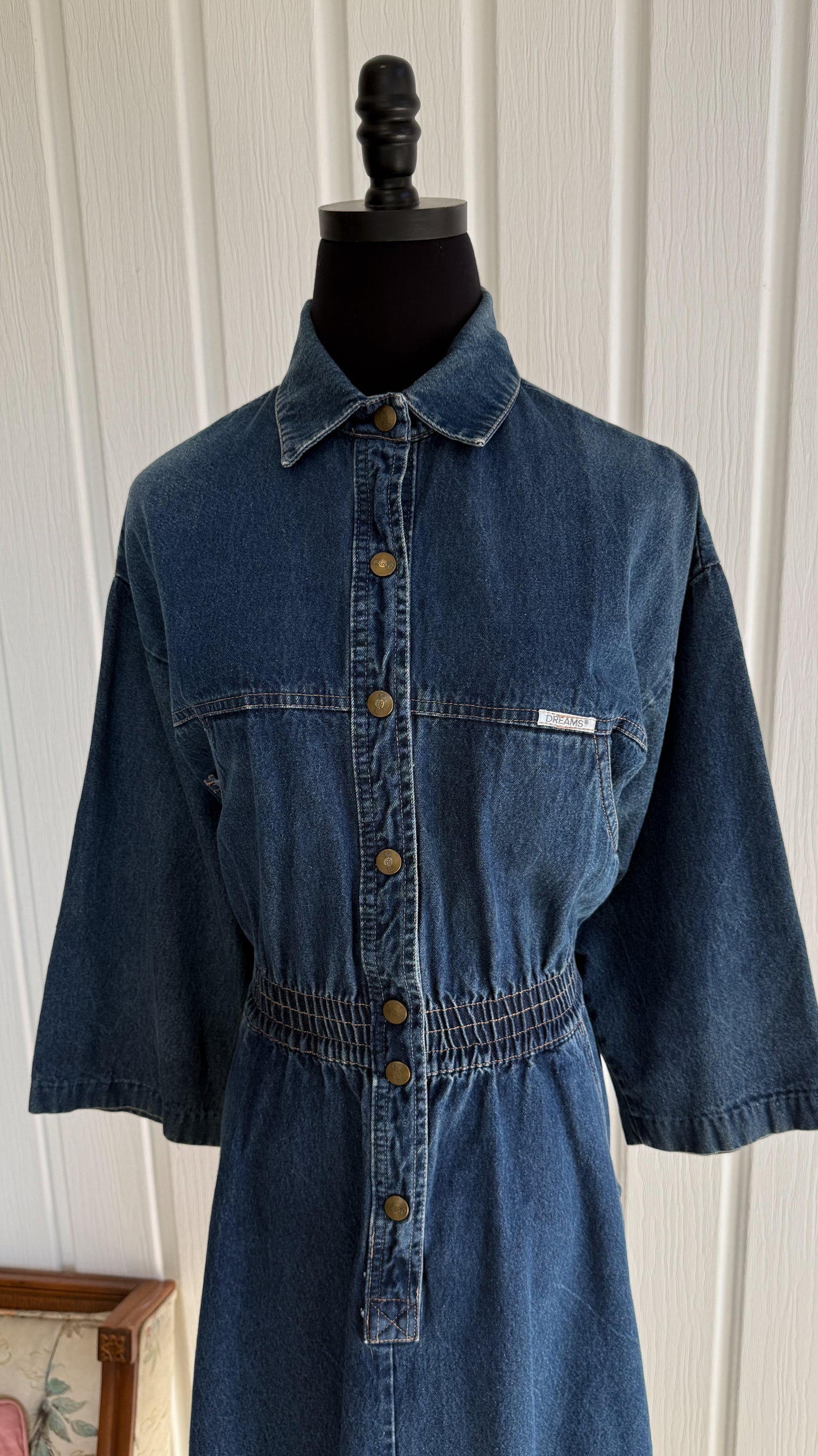 Robe en jeans évasée- medium