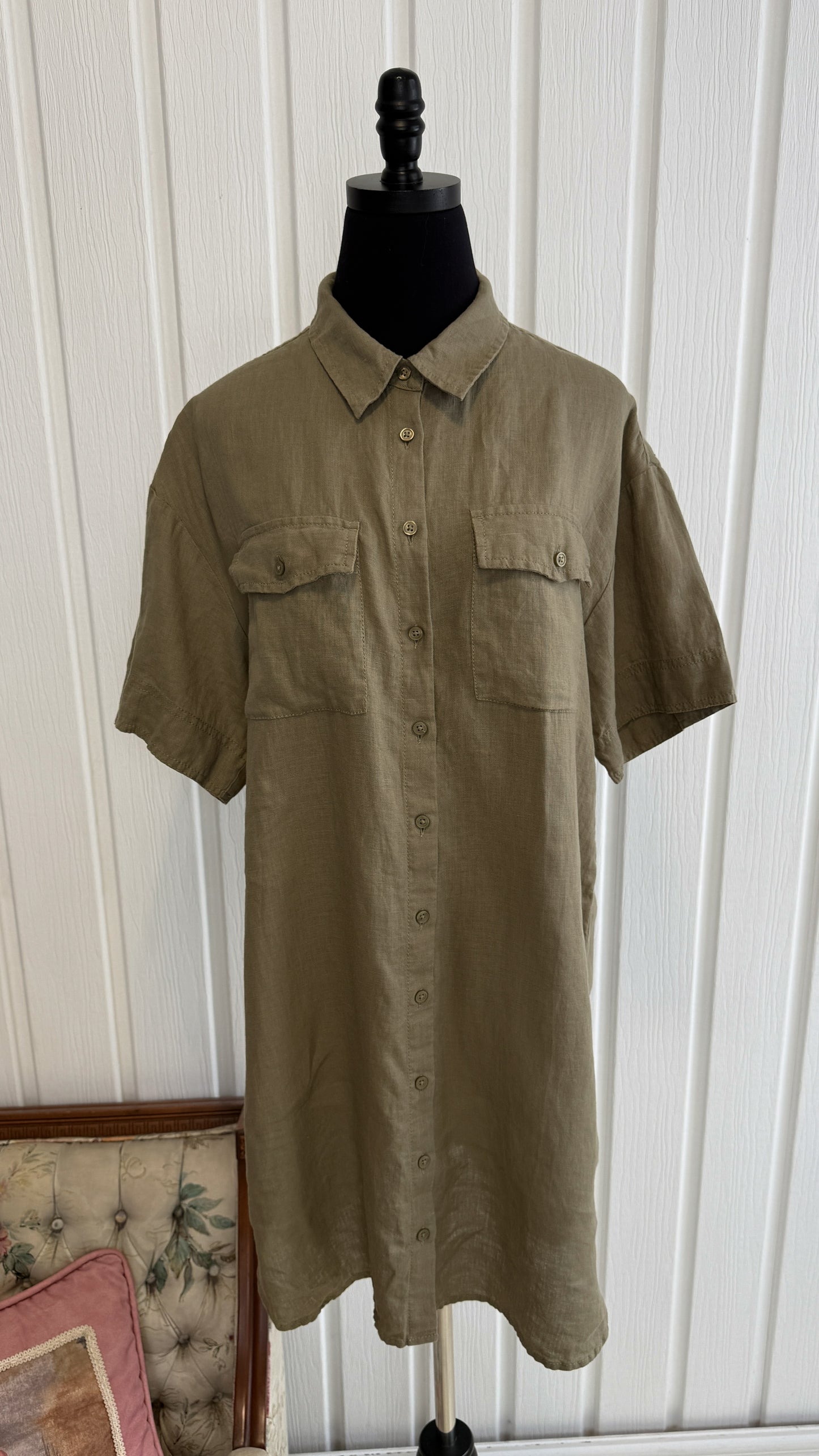 Robe chemisier en lin J.Crew- medium