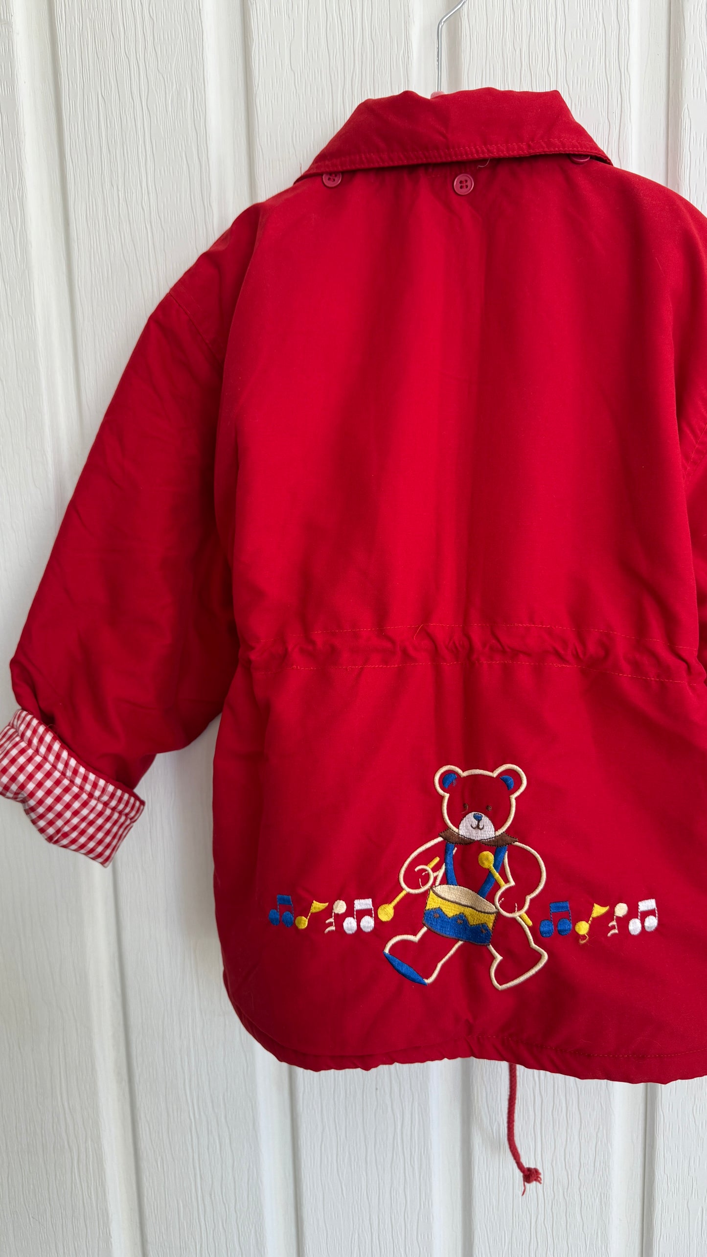 Enfants- Manteau rouge ourson- 10