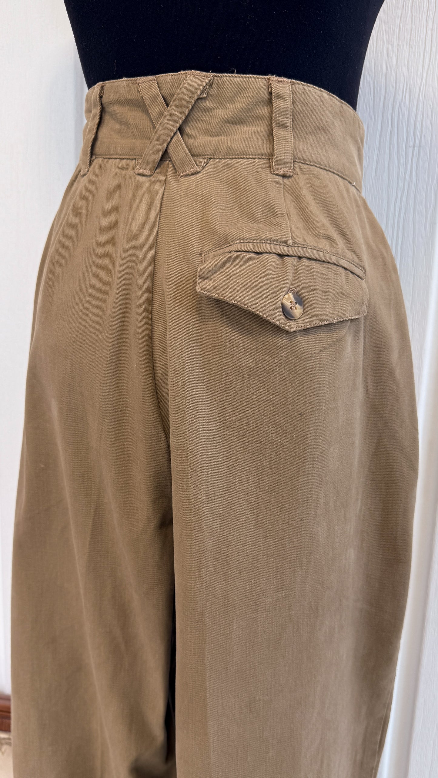 Pantalons trouser beige - small