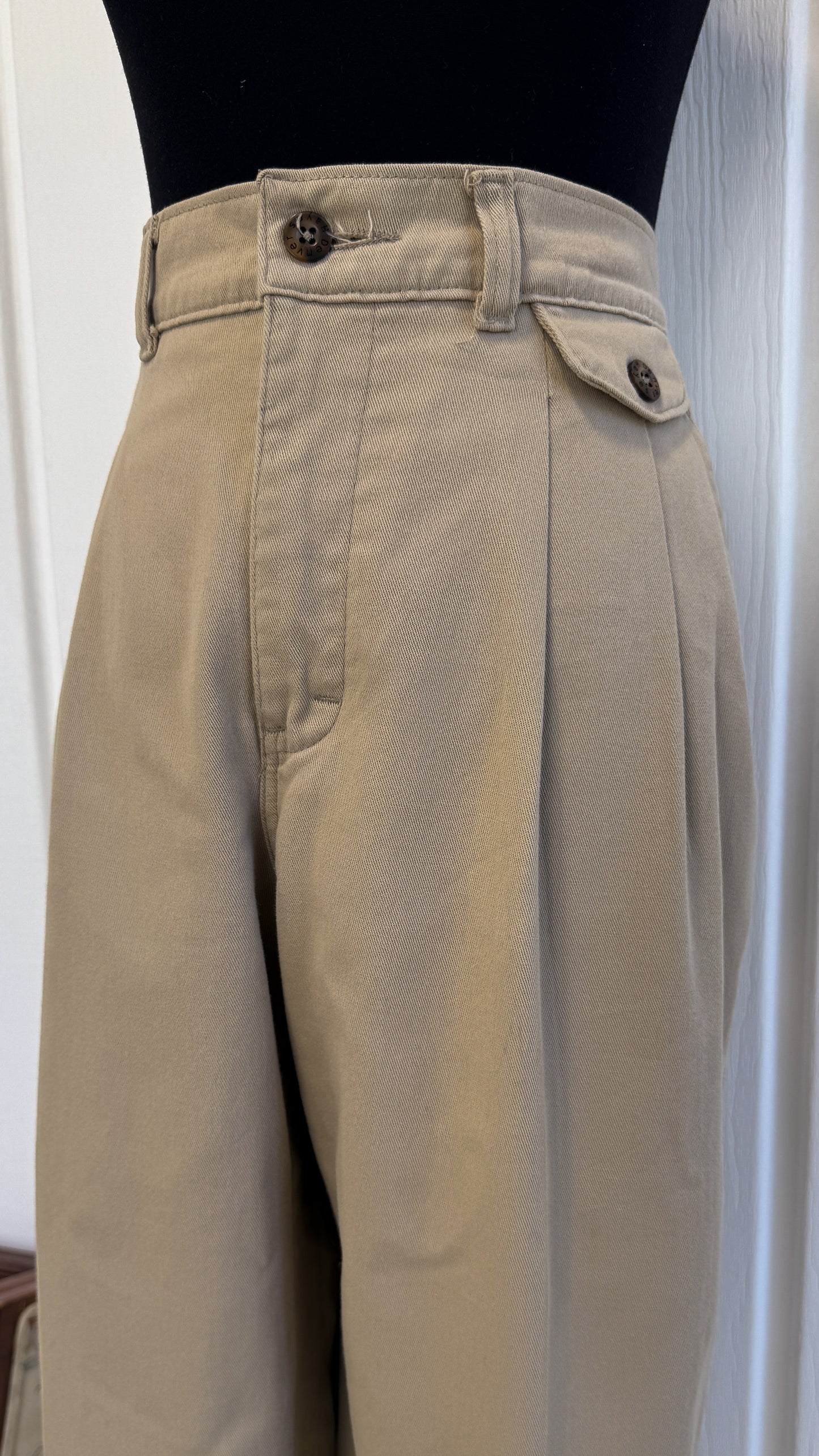 Pantalons trouser beige - large