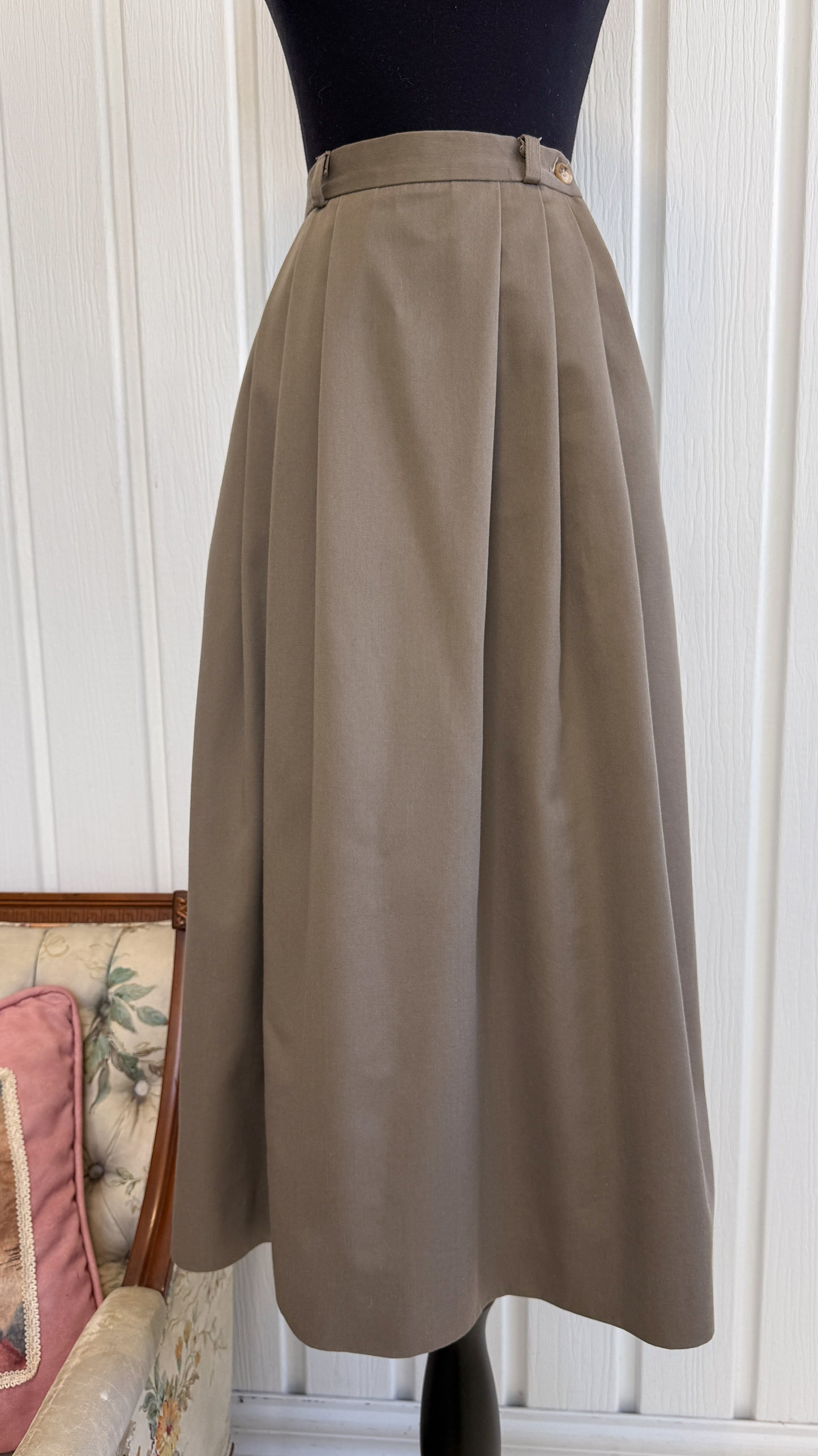 Jupe beige évasée - small