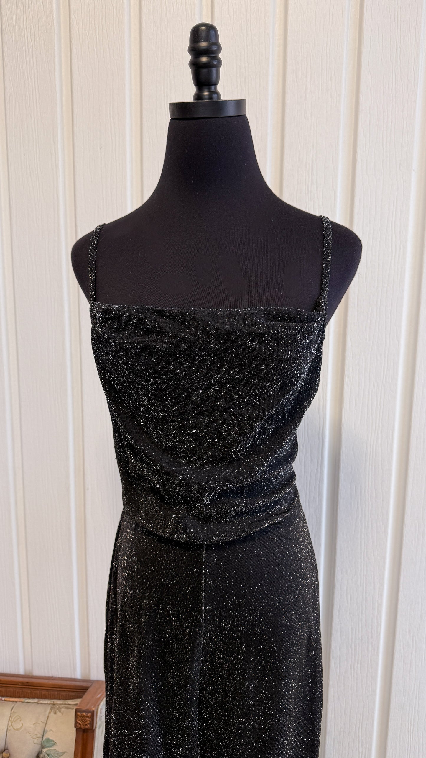 Jumpsuit noir scintillant- small