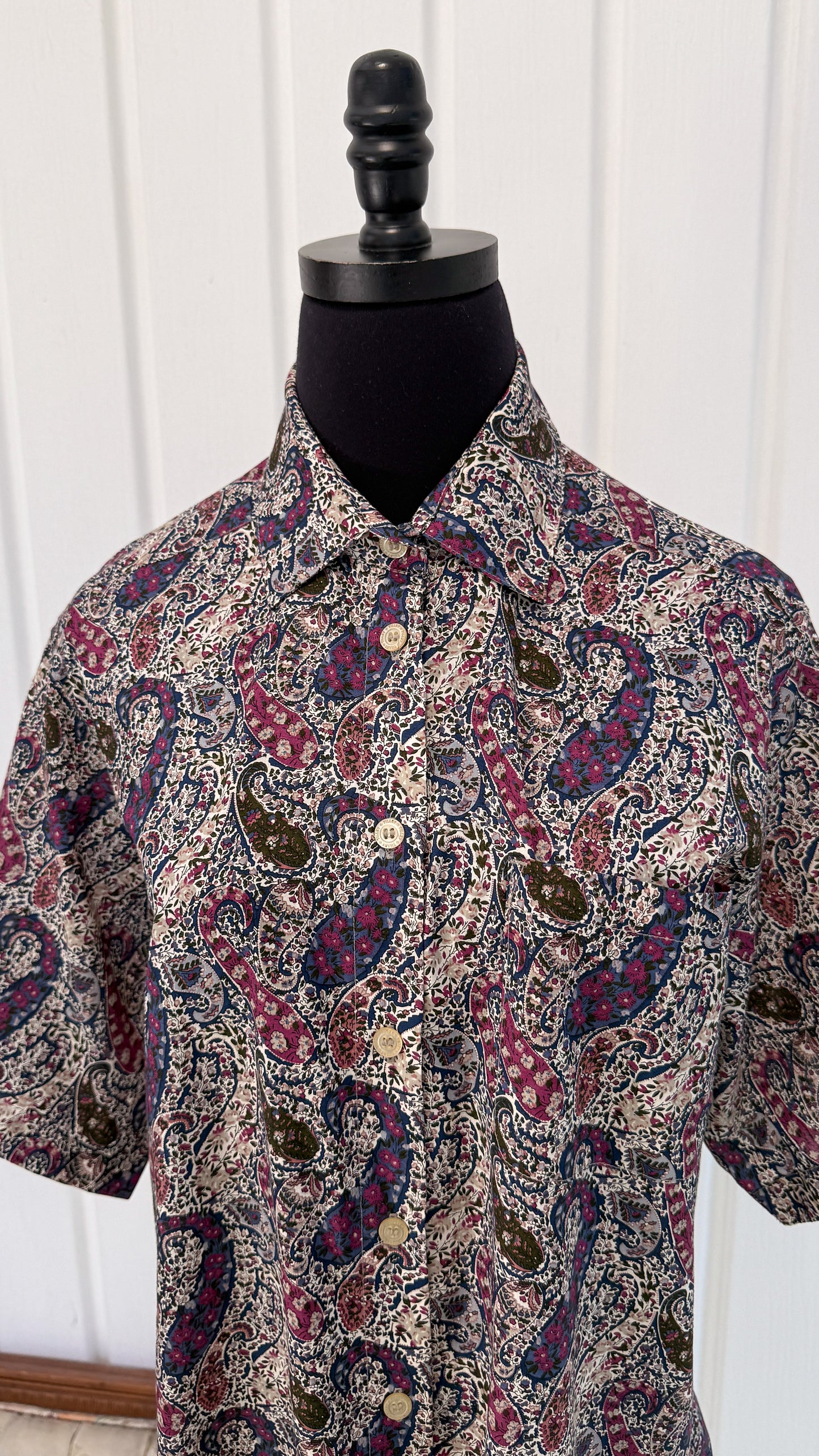 Chemisier beige motifs paisley- medium