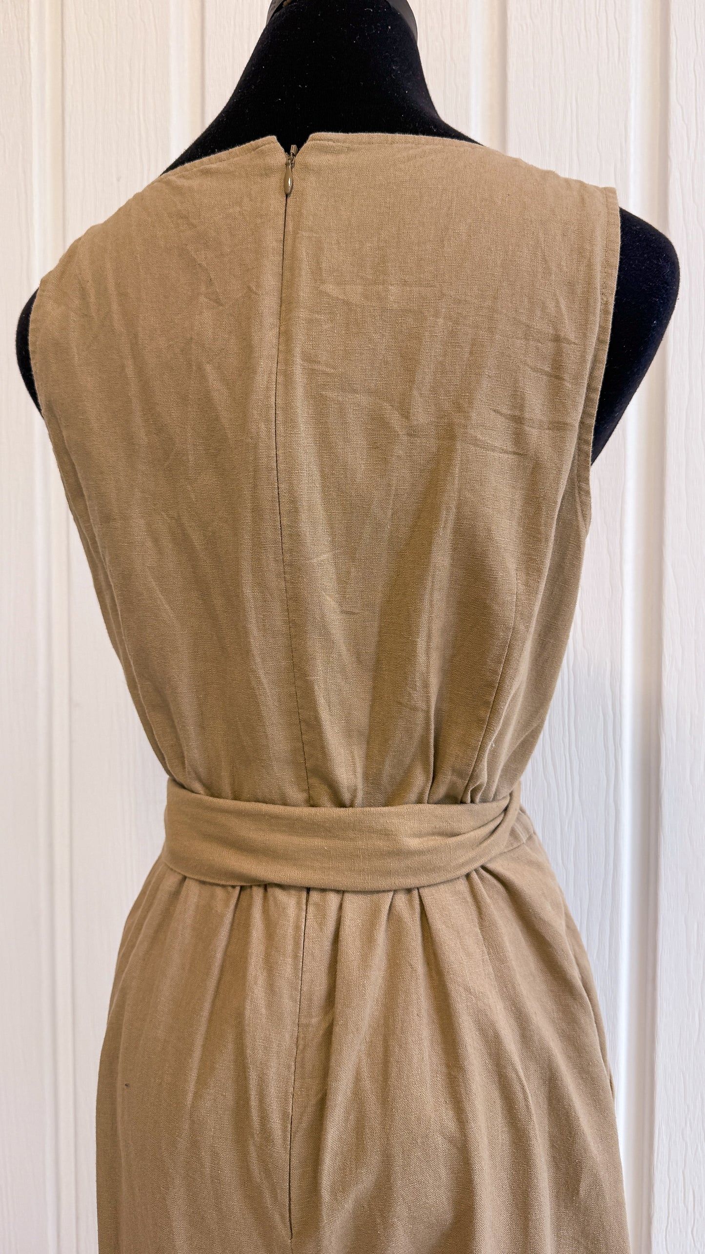 Jumpsuit beige en lin J.Crew- small
