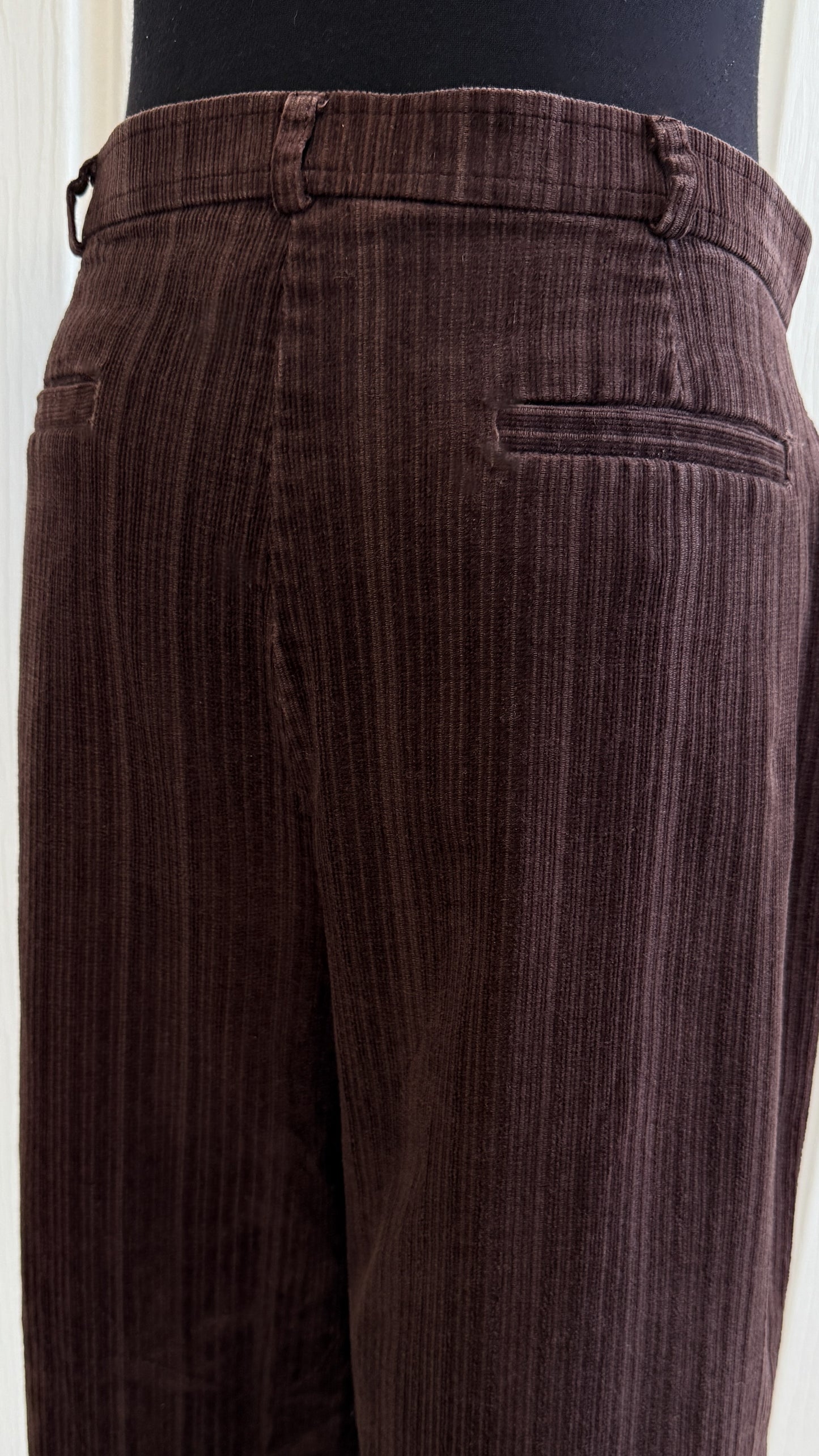 Pantalons en corduroy brun rayé- medium
