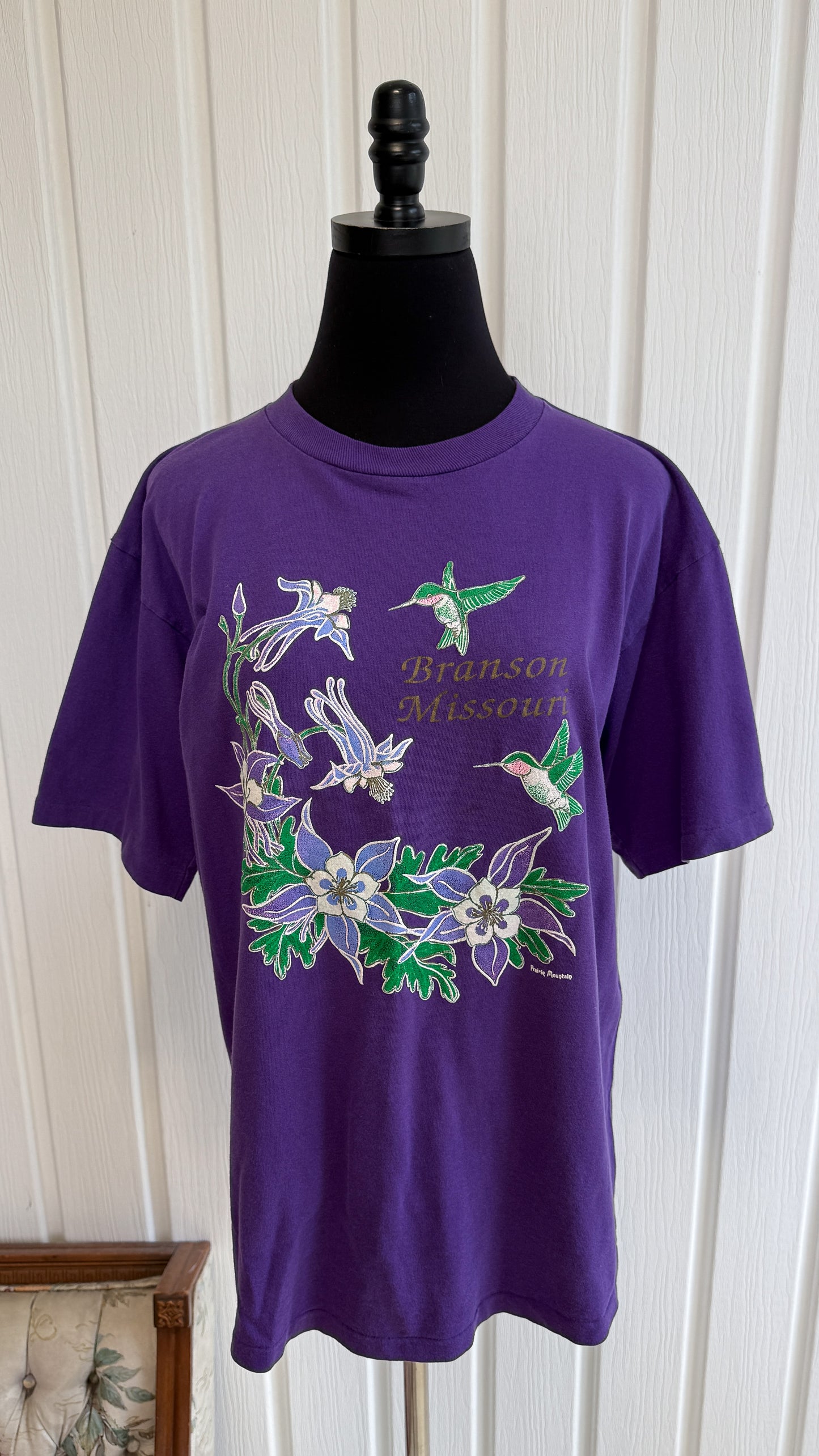 T-shirt mauve colibri- medium