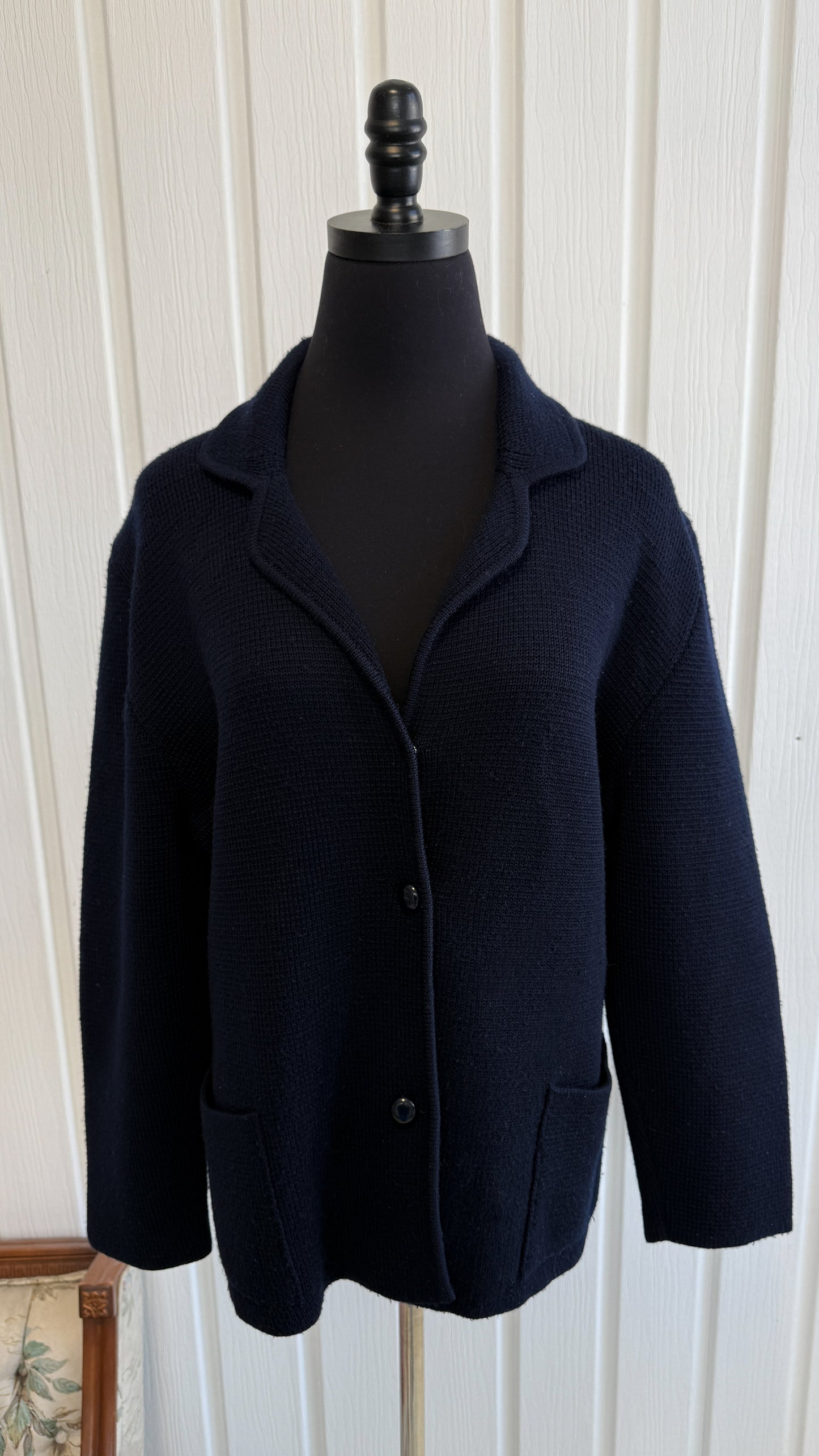Cardigan tricot marine- medium