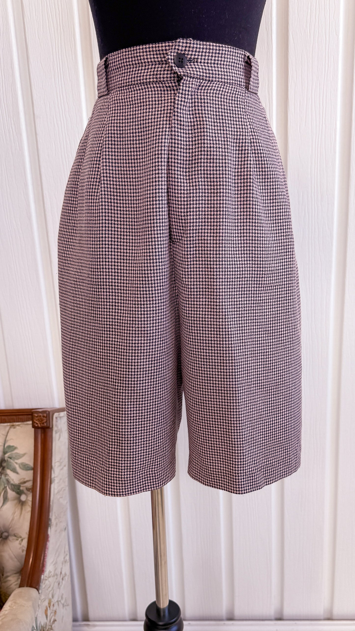 Bermuda carreauté rose et noir- small