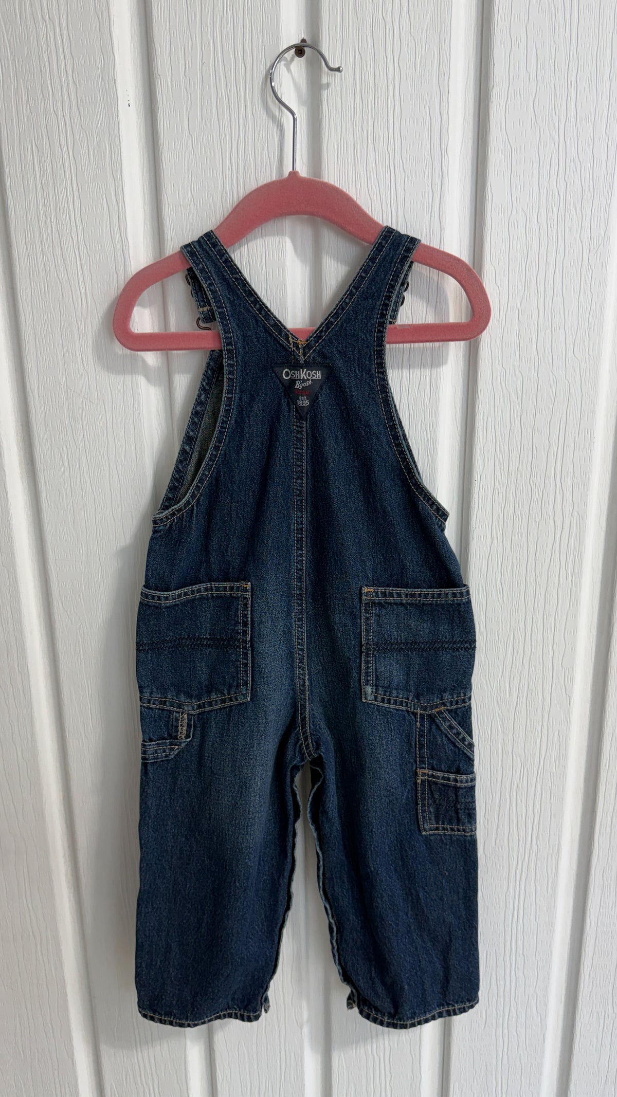 Enfants- salopette en jeans foncé Oshkosh - 24m