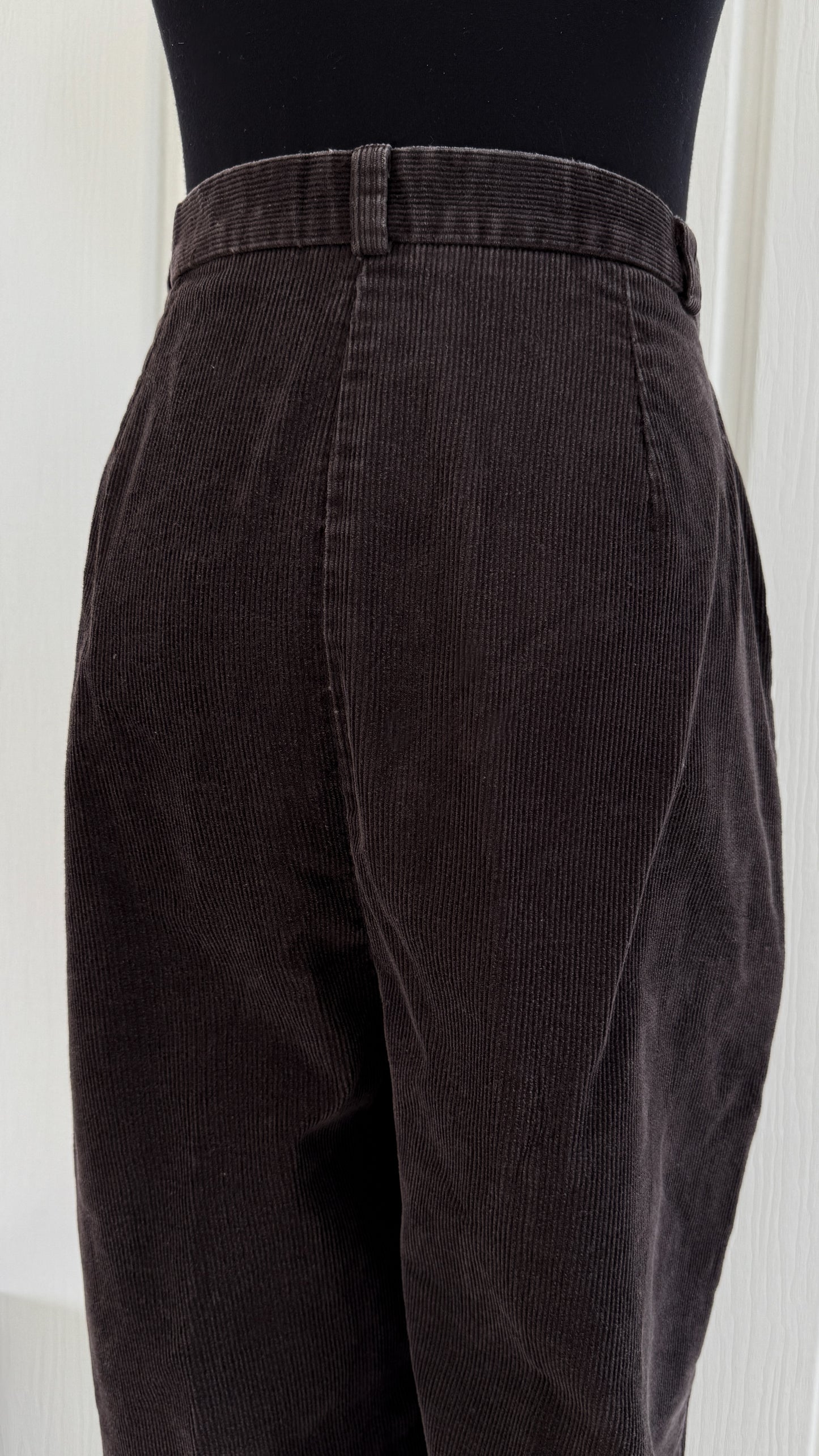 Pantalons en corduroy brun- small