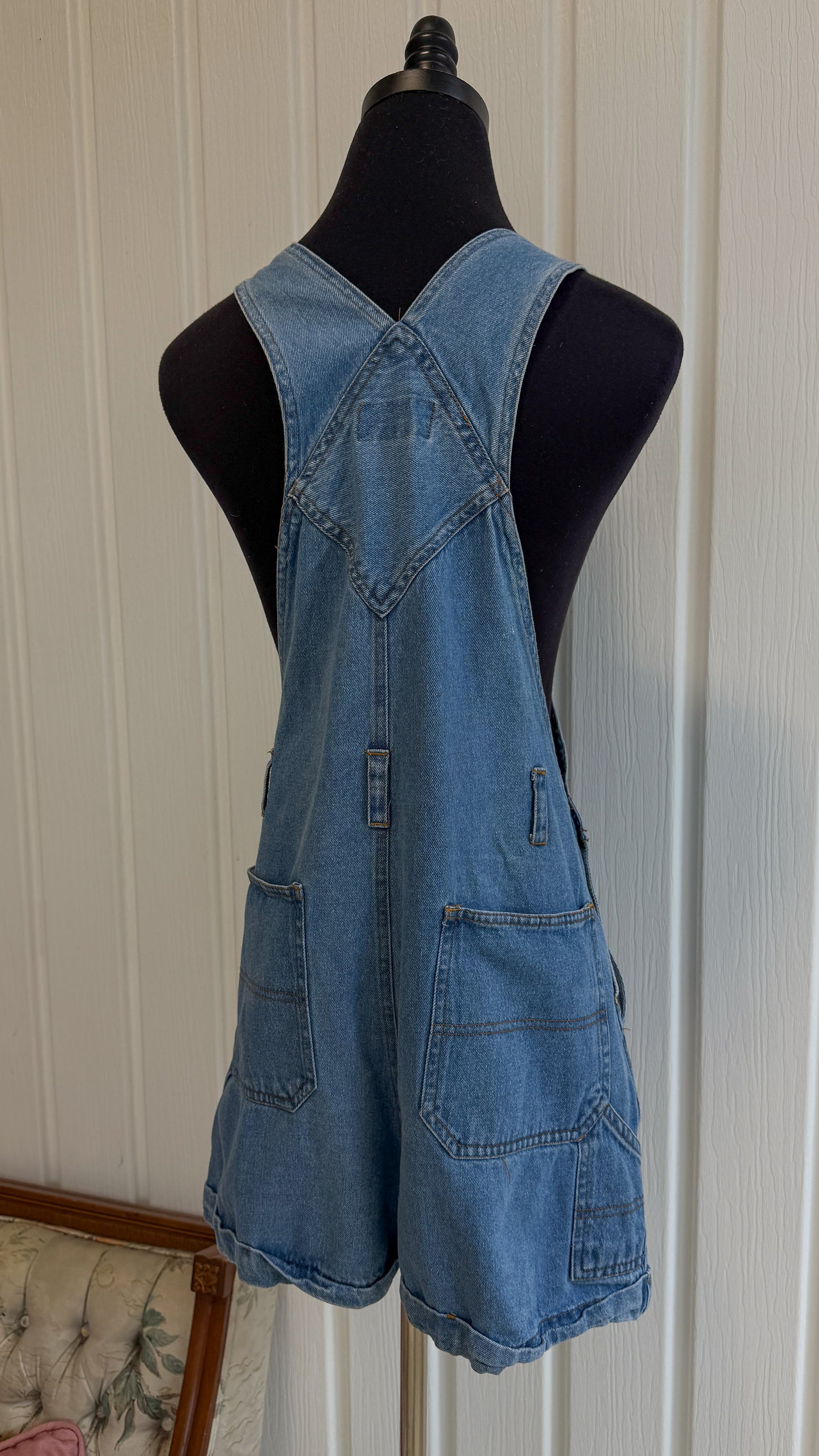 Salopette-short en jeans Rue- medium