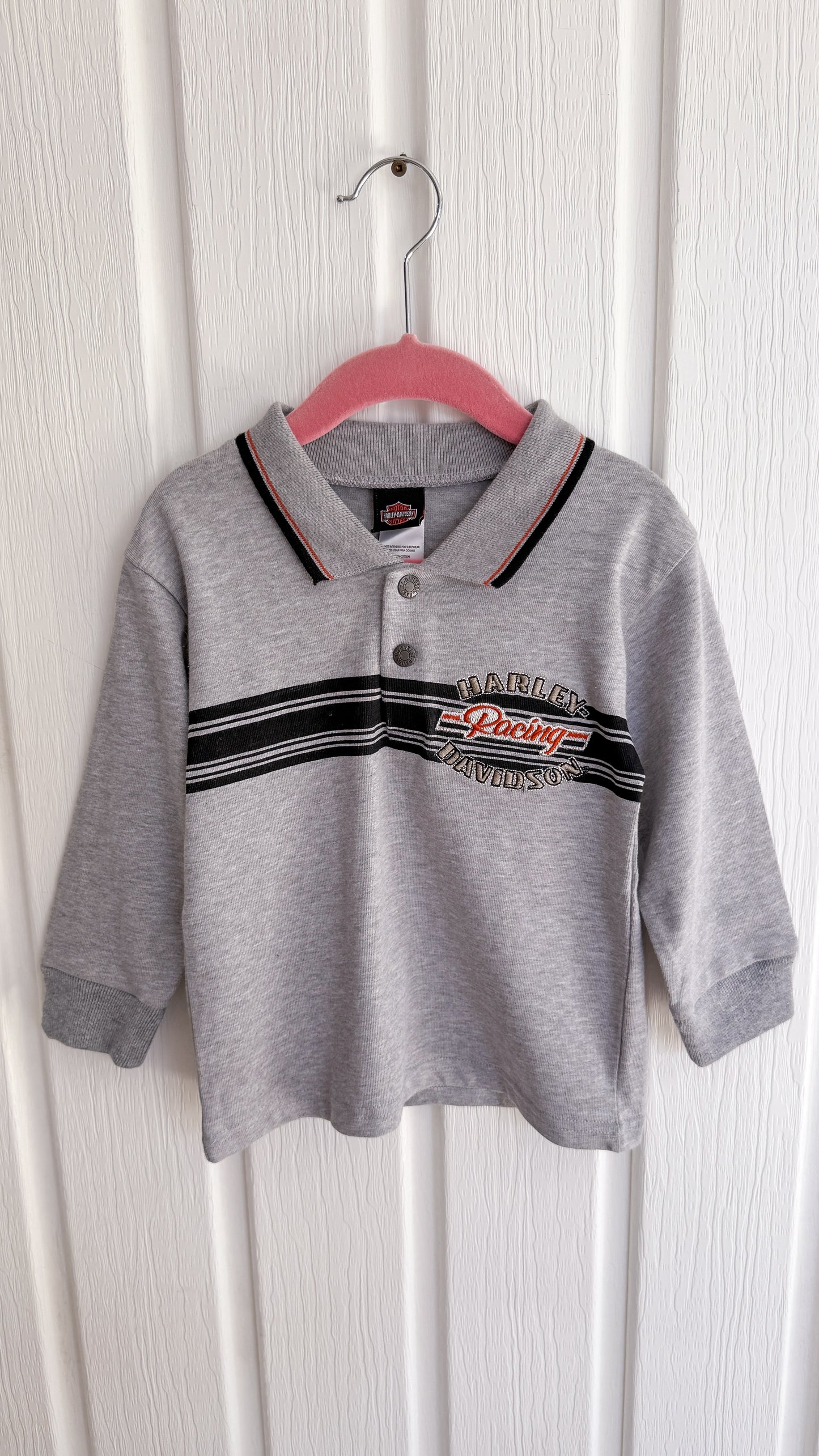Enfants- chandail gris Harley Davidson- 4T