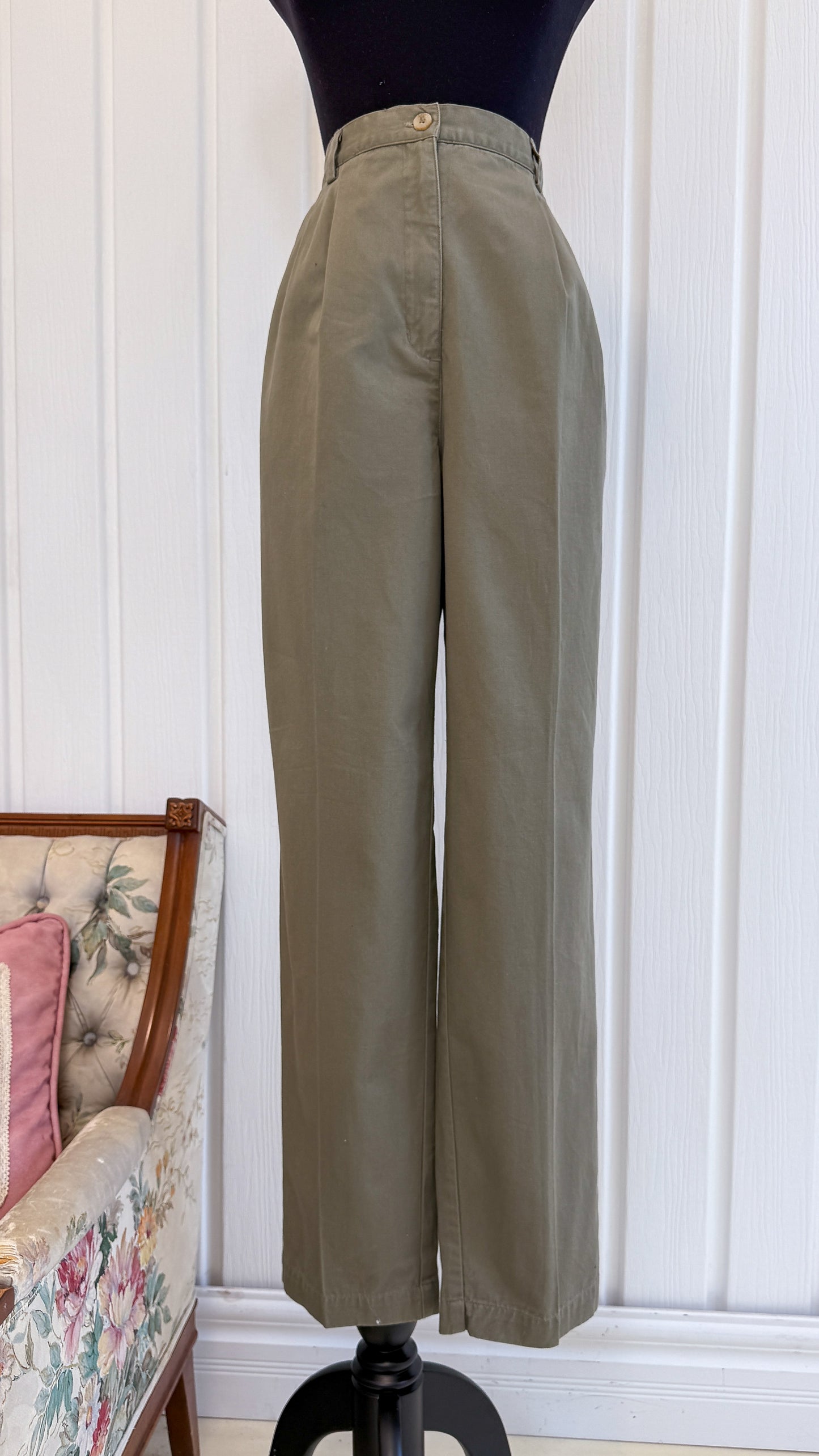 Pantalons taupe à plis- medium